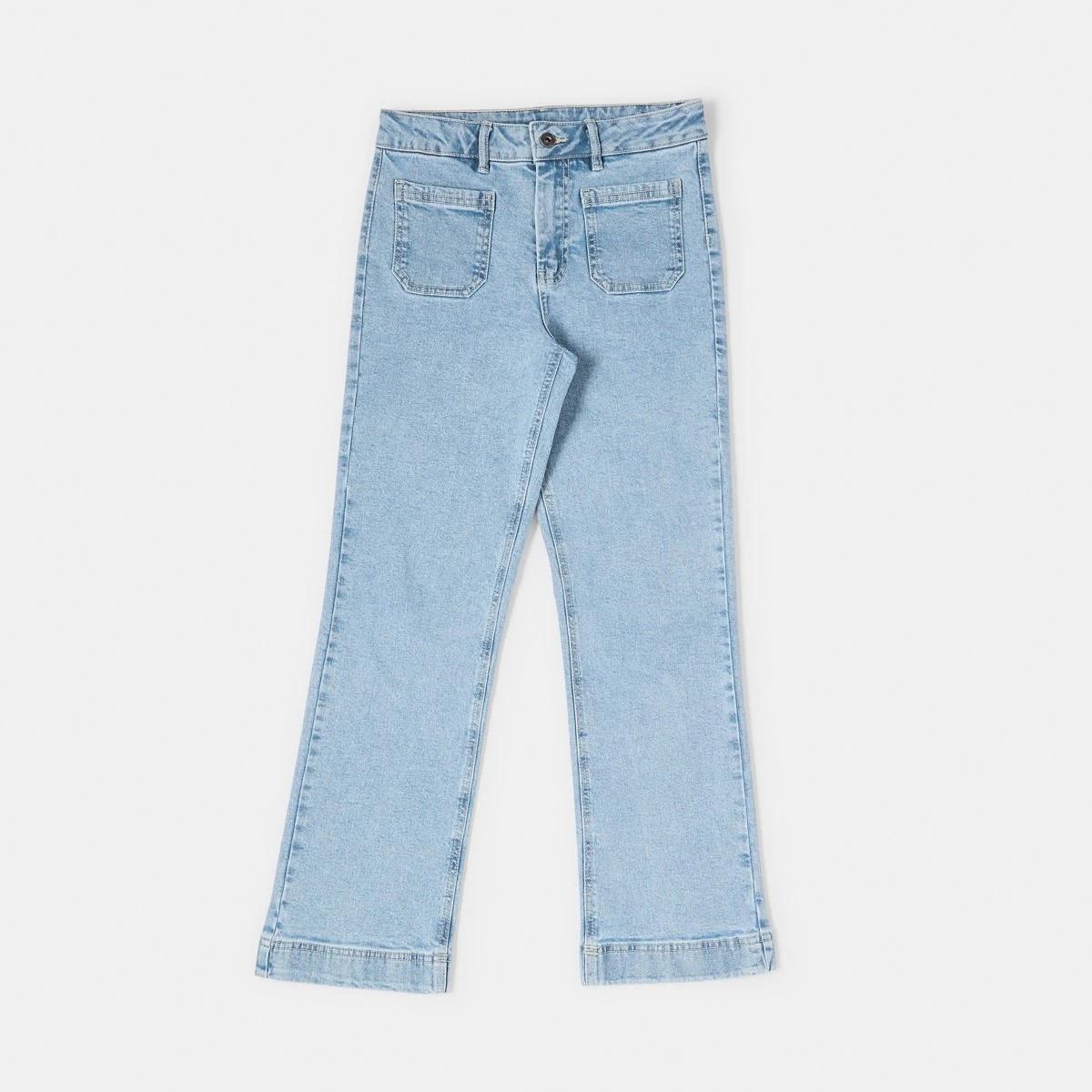 9 Flared Pocket Jeans Mid Denim, 9 of 10