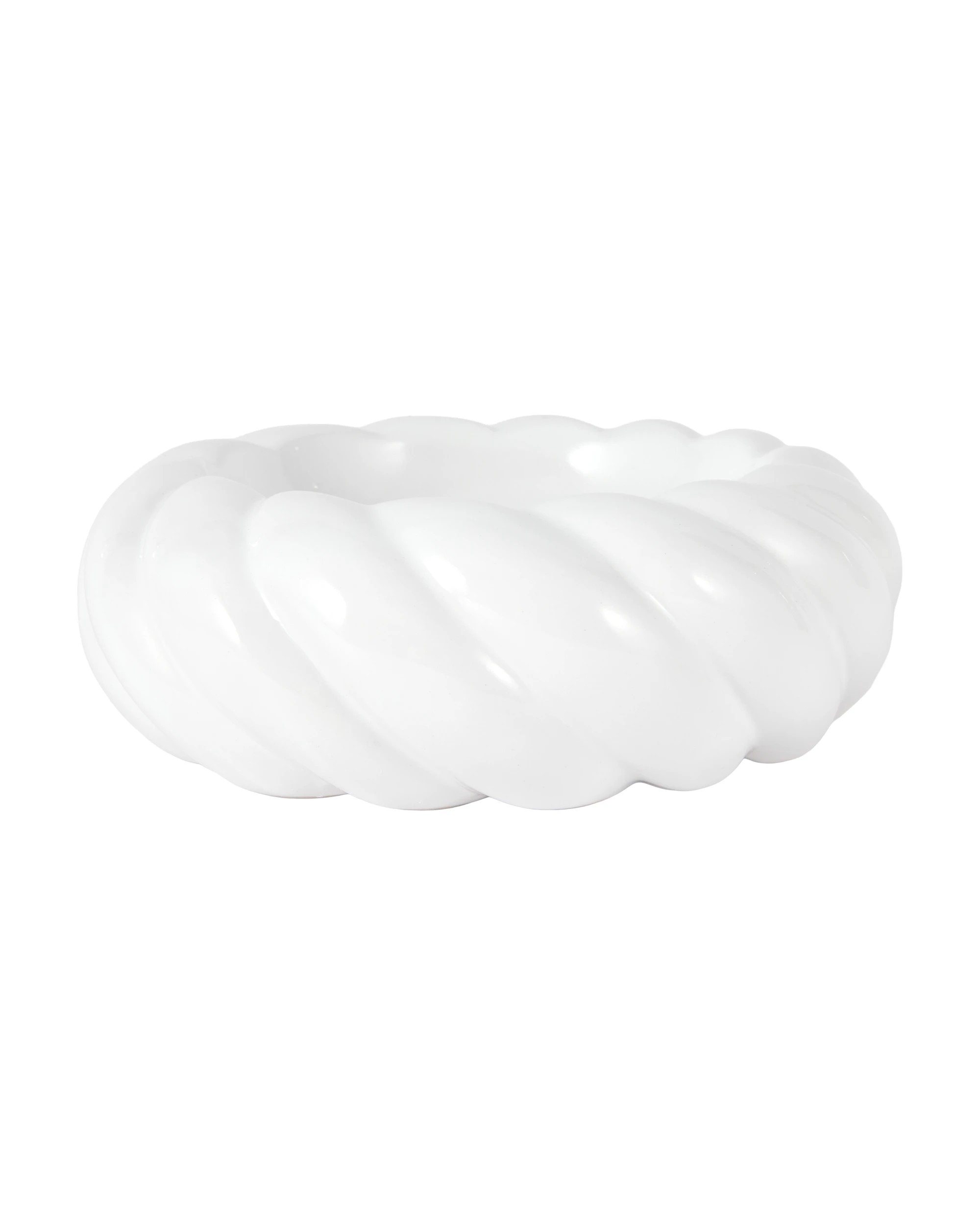 2 White Twist Edge Decor Bowl, 2 of 5