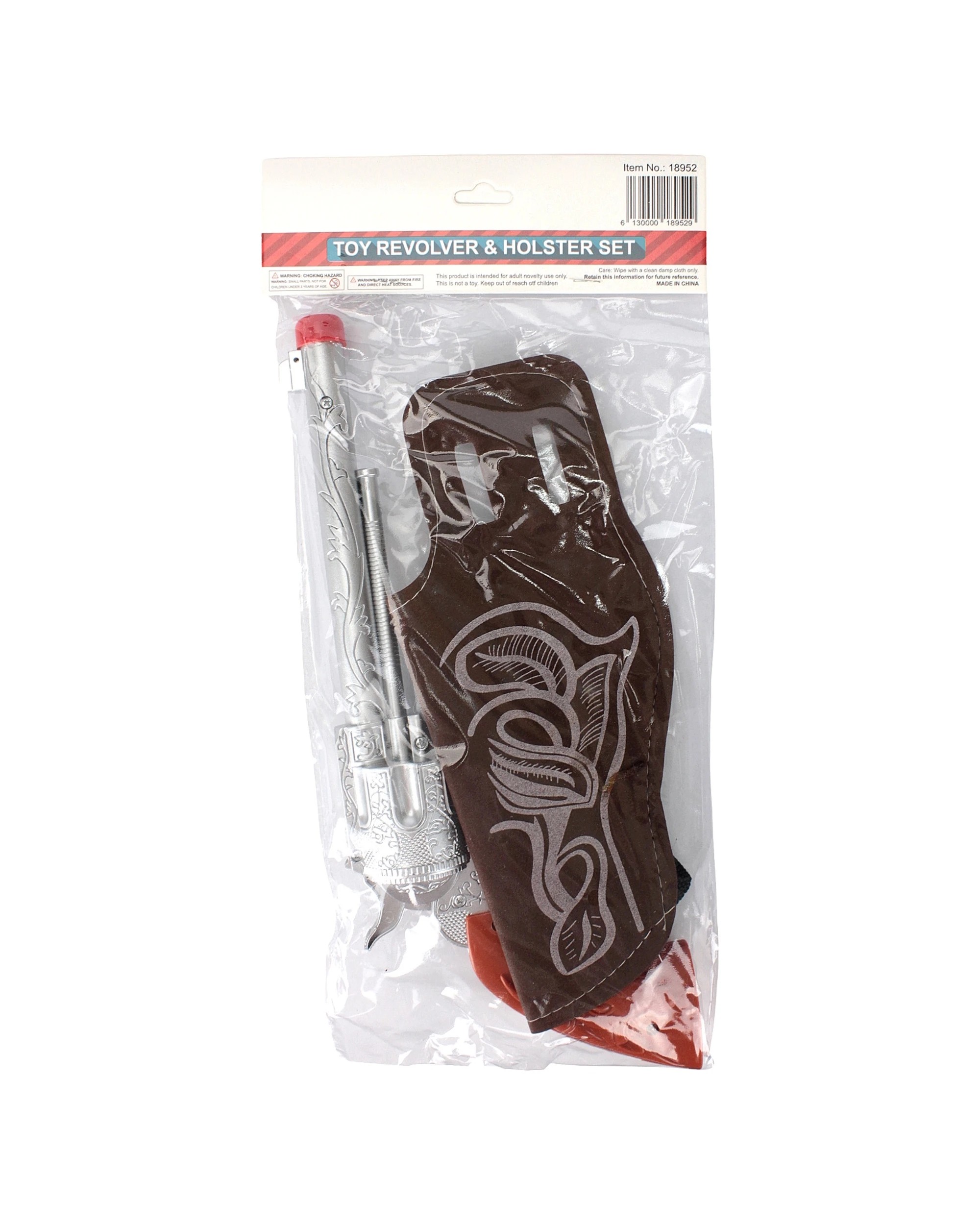 3 JDParty Toy Revolver And Holster Set - Silver, Brown, 3 of 3