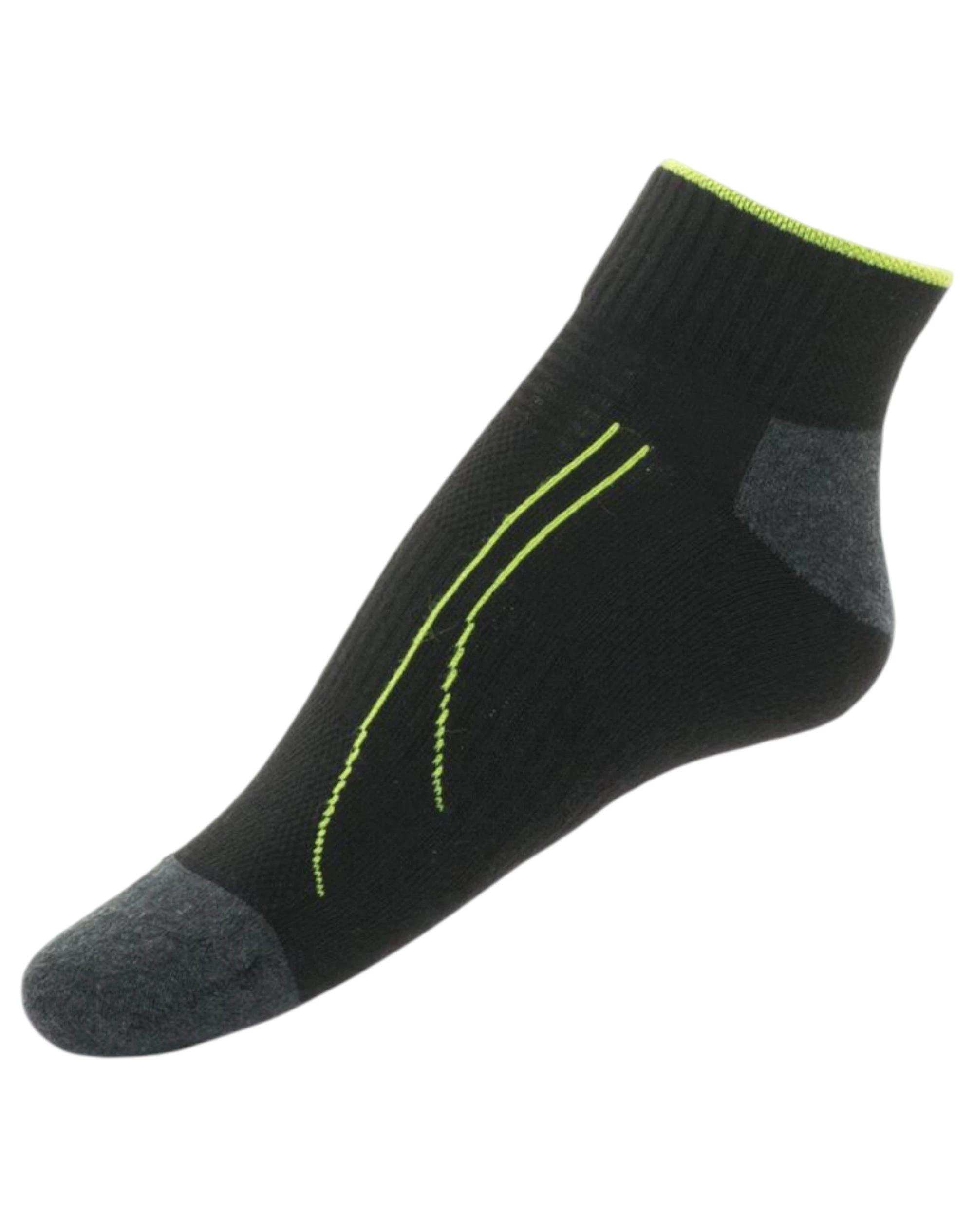 3 Puma 4 Pairs Unisex Performance Training Quarter Crew Socks Black, 3 of 4