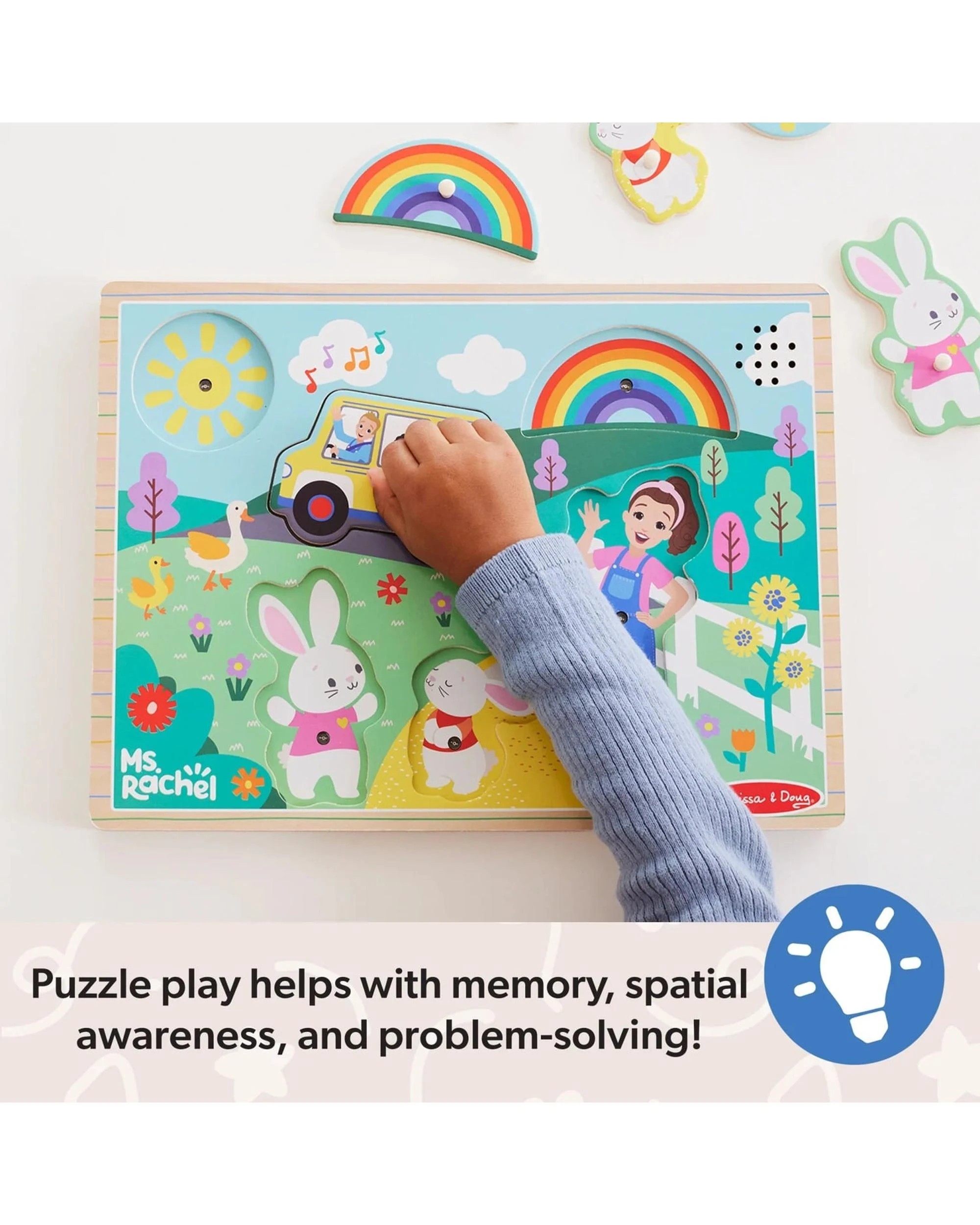 3 Melissa and Doug Ms Rachel Wooden Song Puzzle, 3 of 8