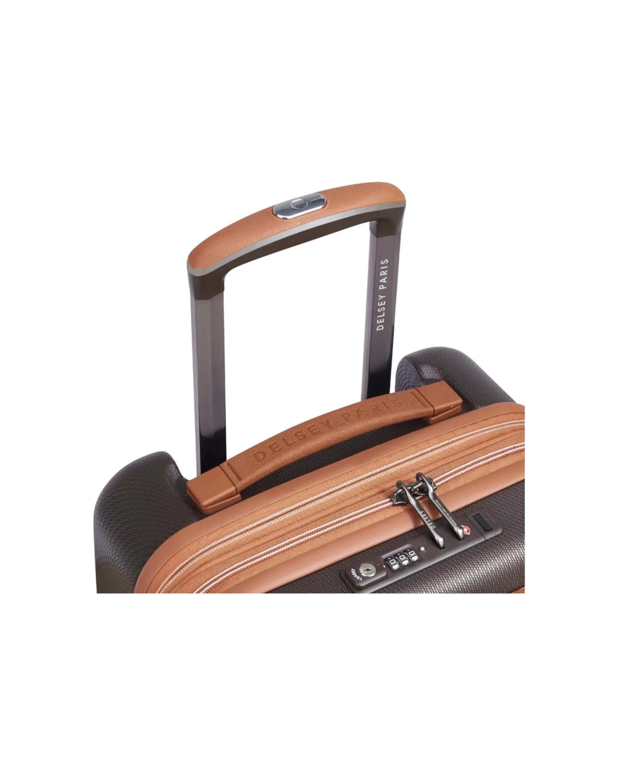 6 Delsey Chatelet Air 2.0 55 cm Expandable Laptop Cabin Suitcase TSA Lock - Brown, 6 of 6