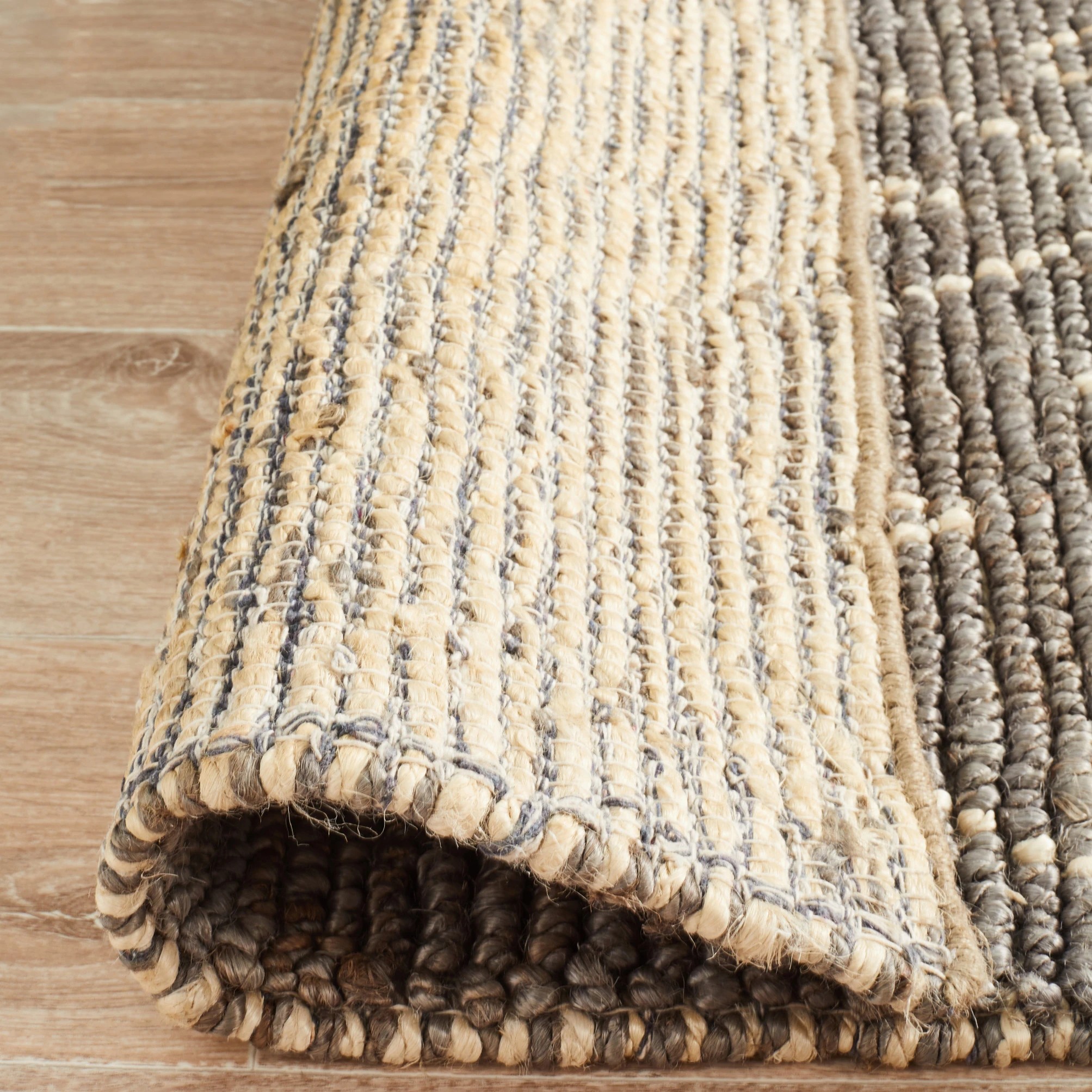 7 Common Ground Rugs Zanzibar 27 280x190cm - Large Jute Rug - Silver, 7 of 7