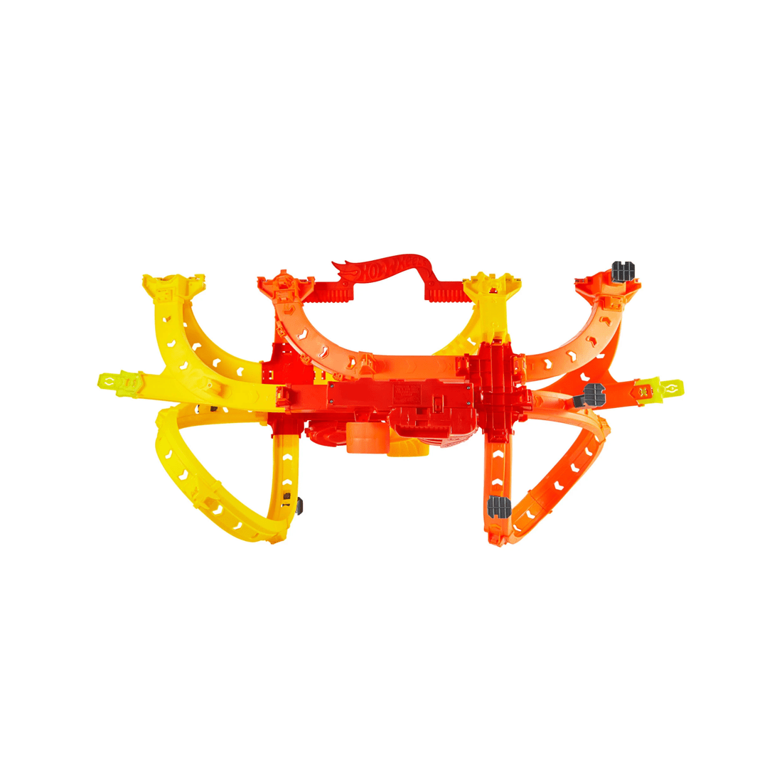 4 Mattel Hot Wheels Stunt Tracks Blast Launch Face-off Track Set
 - Orange, 4 of 5