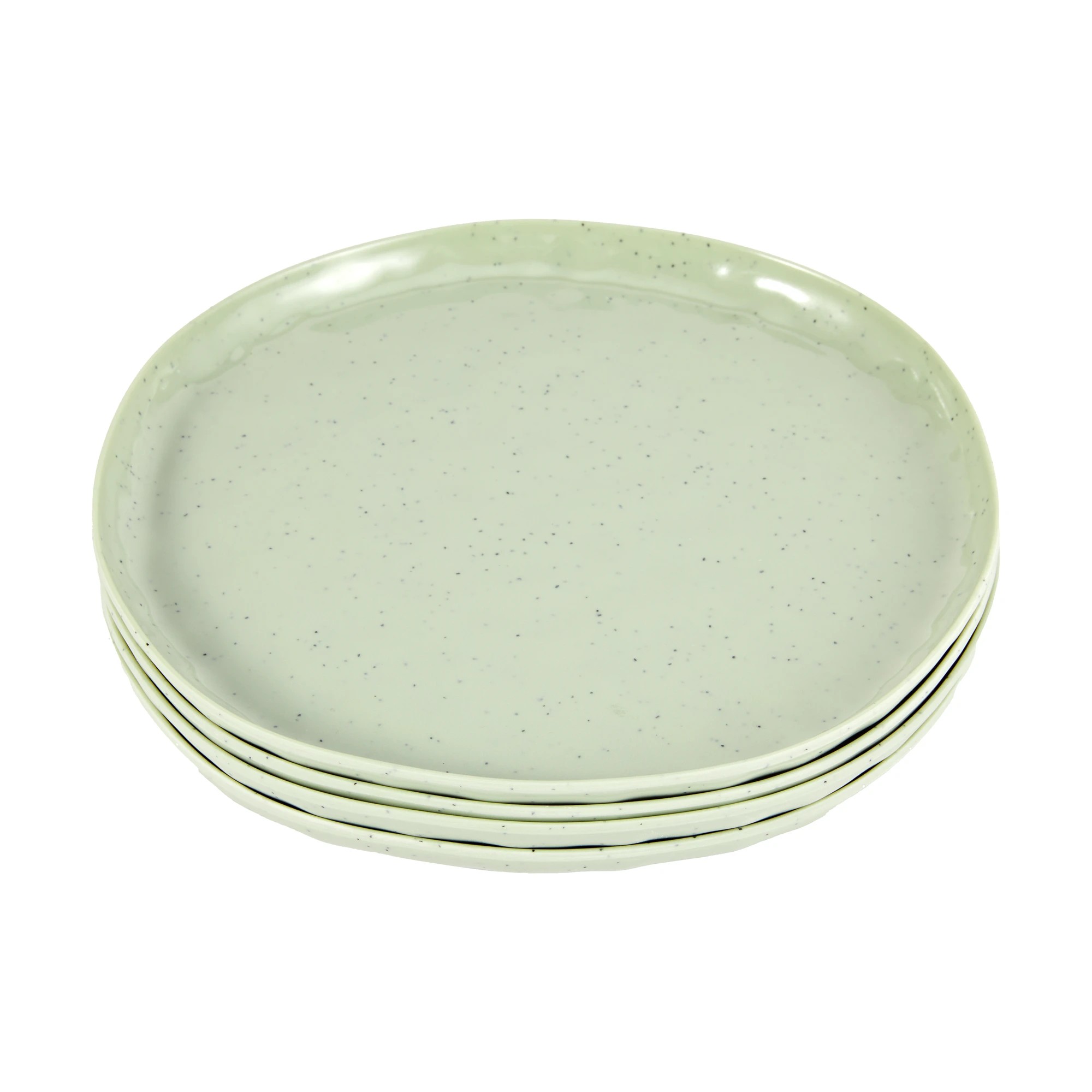 1 4 Pack Green Glazed Look Dinner Plates, 1 of 7