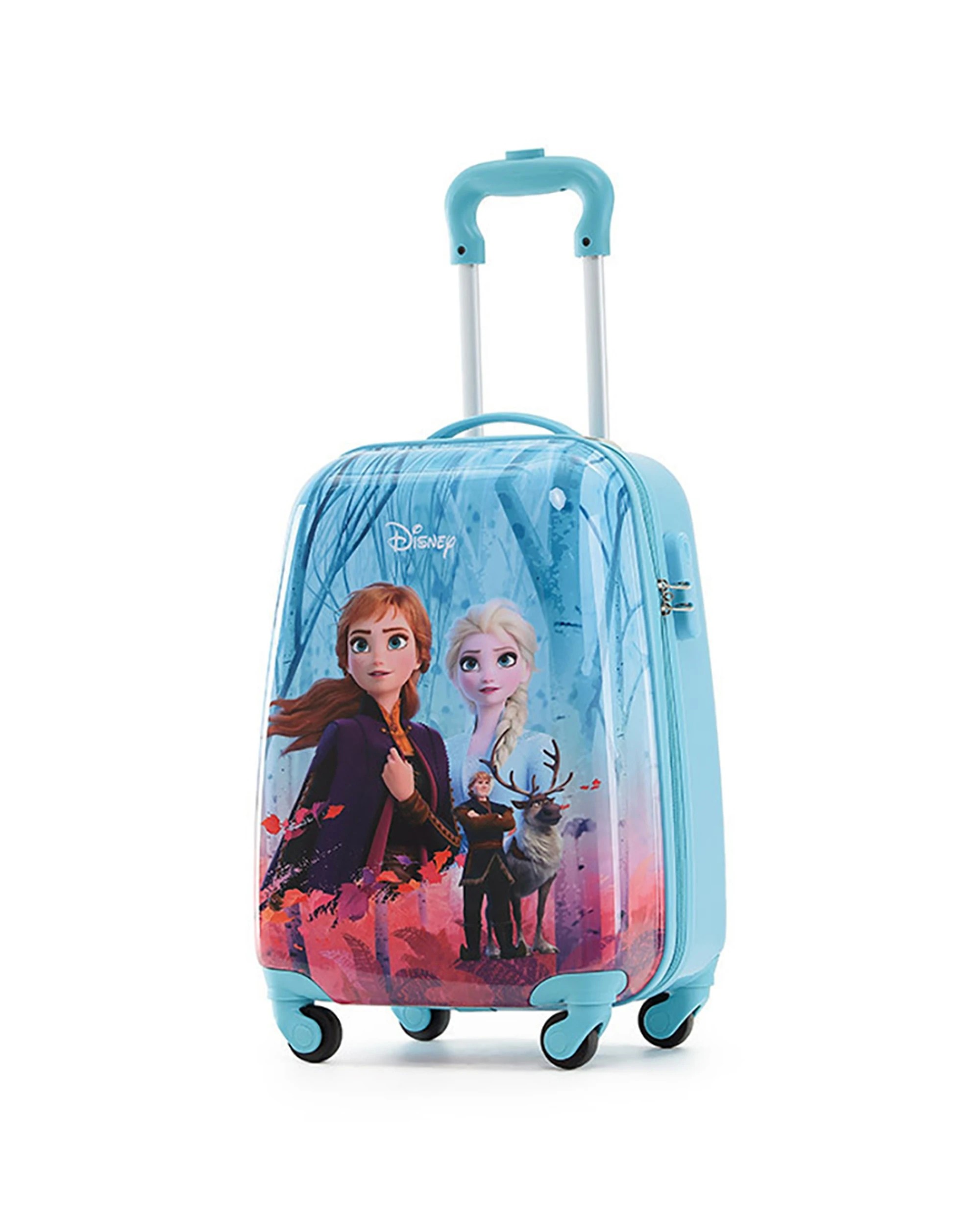 1 Disney Frozen 17" Cabin Trolley Case Wheeled Suitcase Luggage Kids Travel - Multi, 1 of 5