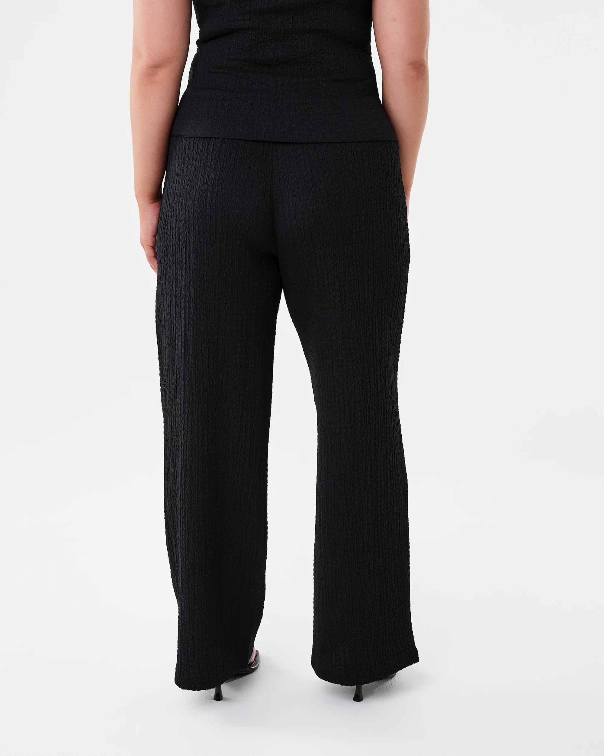 3 Textured Pants Black, 3 of 6