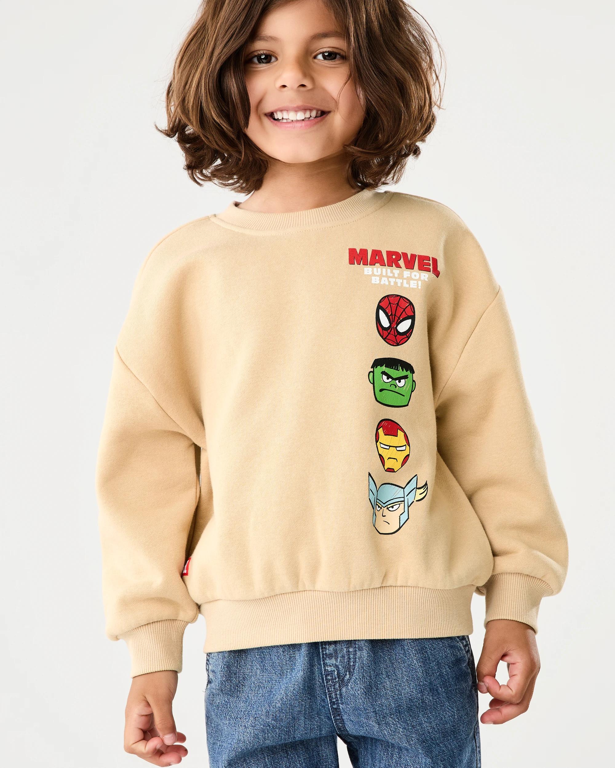 3 Marvel License Print Crew Neck Sweatshirt Marvel, 3 of 6