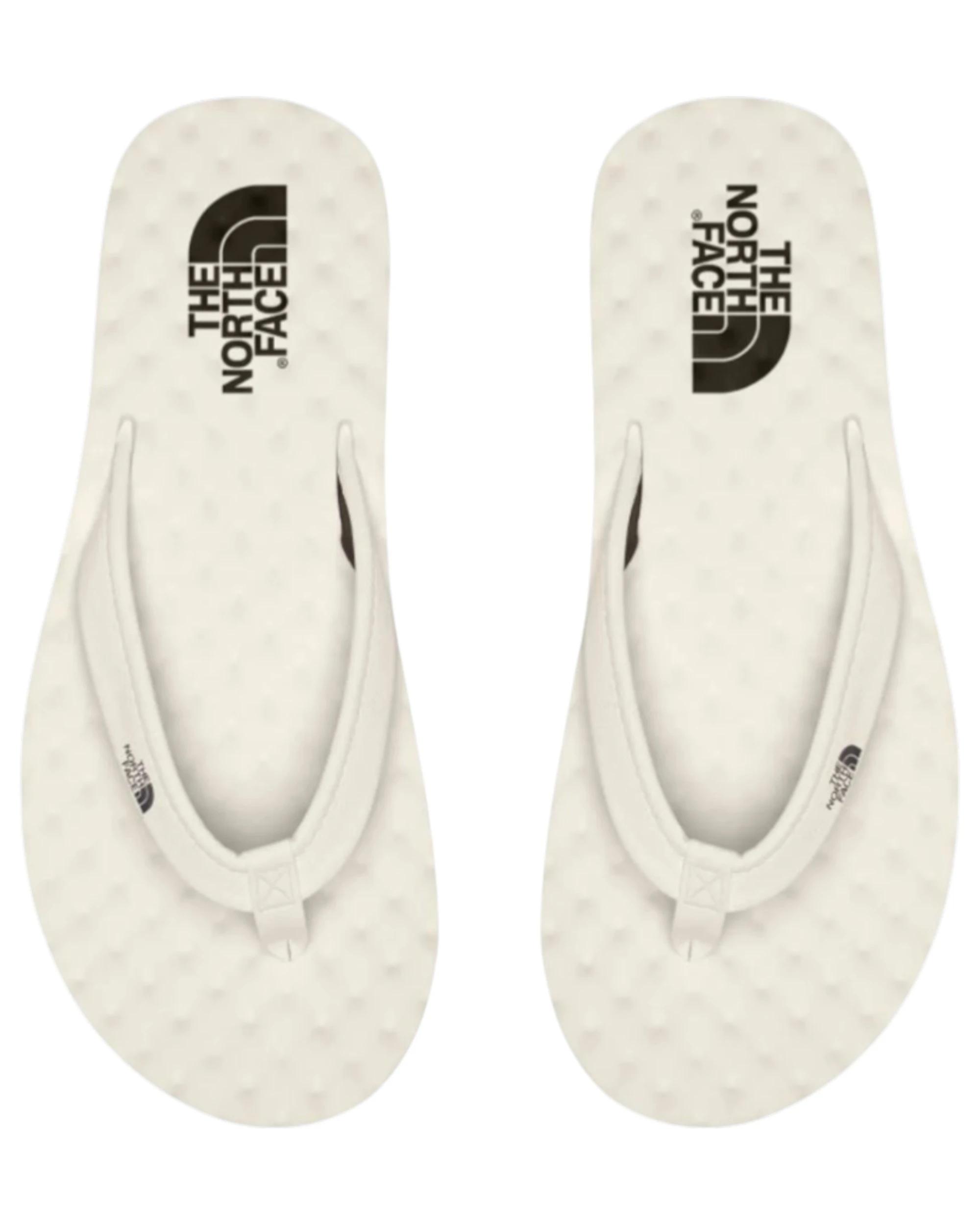 1 The North Face Women Base Camp Mini II Flip-Flops White Thongs WHITE, 1 of 4