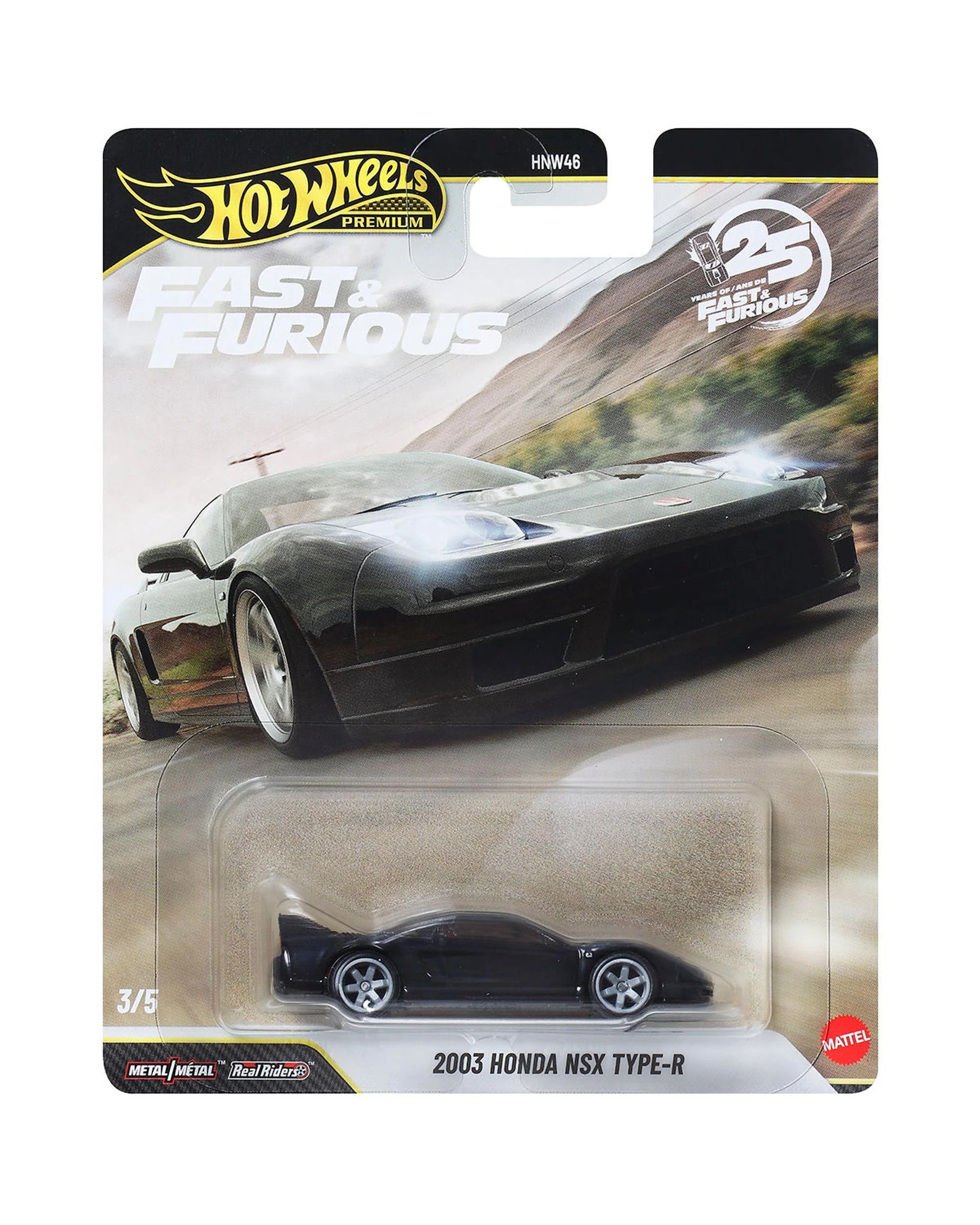 1 Hot Wheels Premium Fast and Furious 2003 Honda NSX Type-R Diecast Vehicle, 1 of 1