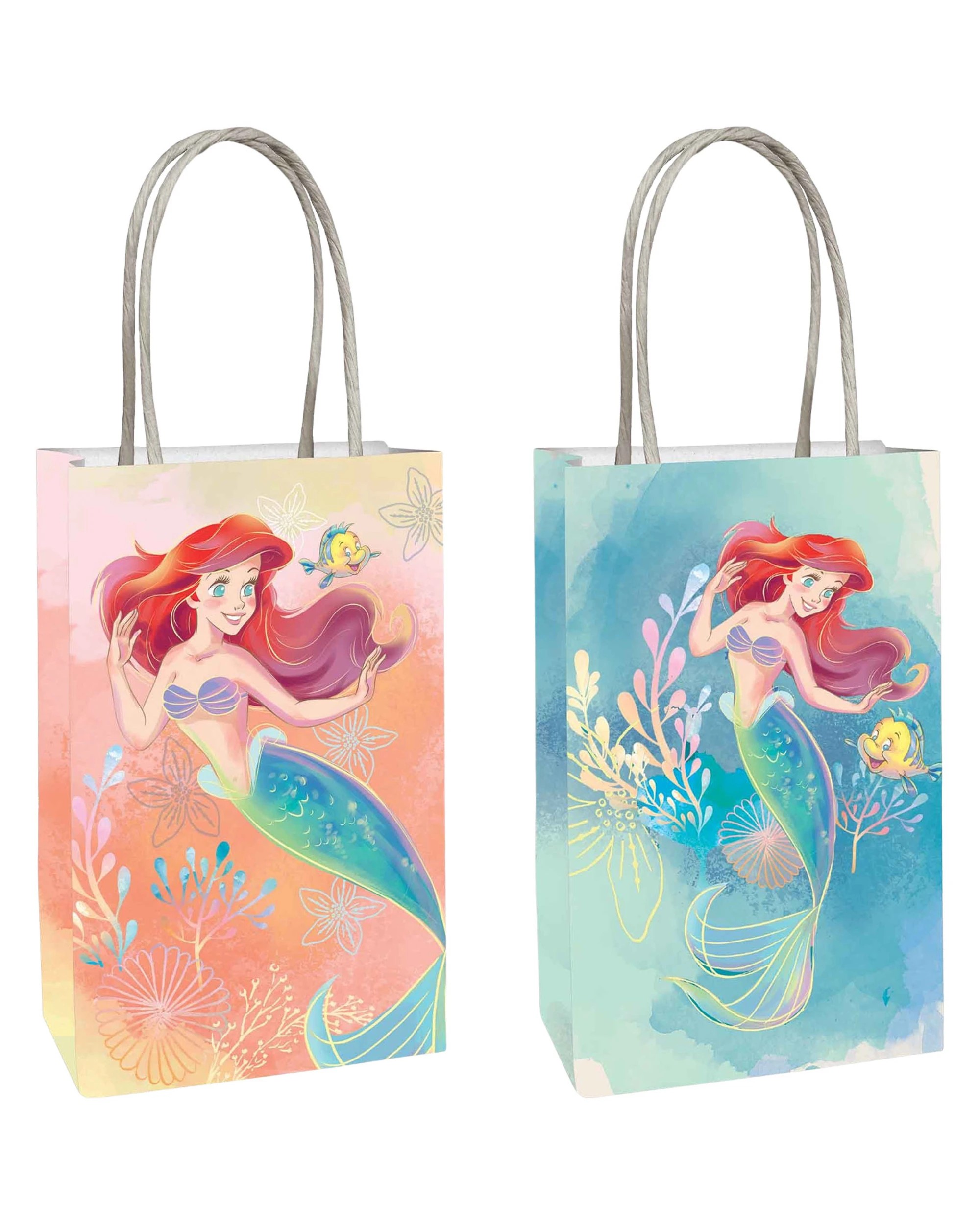 1 Disney The Little Mermaid Paper Gift Bags Pack of 8, 1 of 2