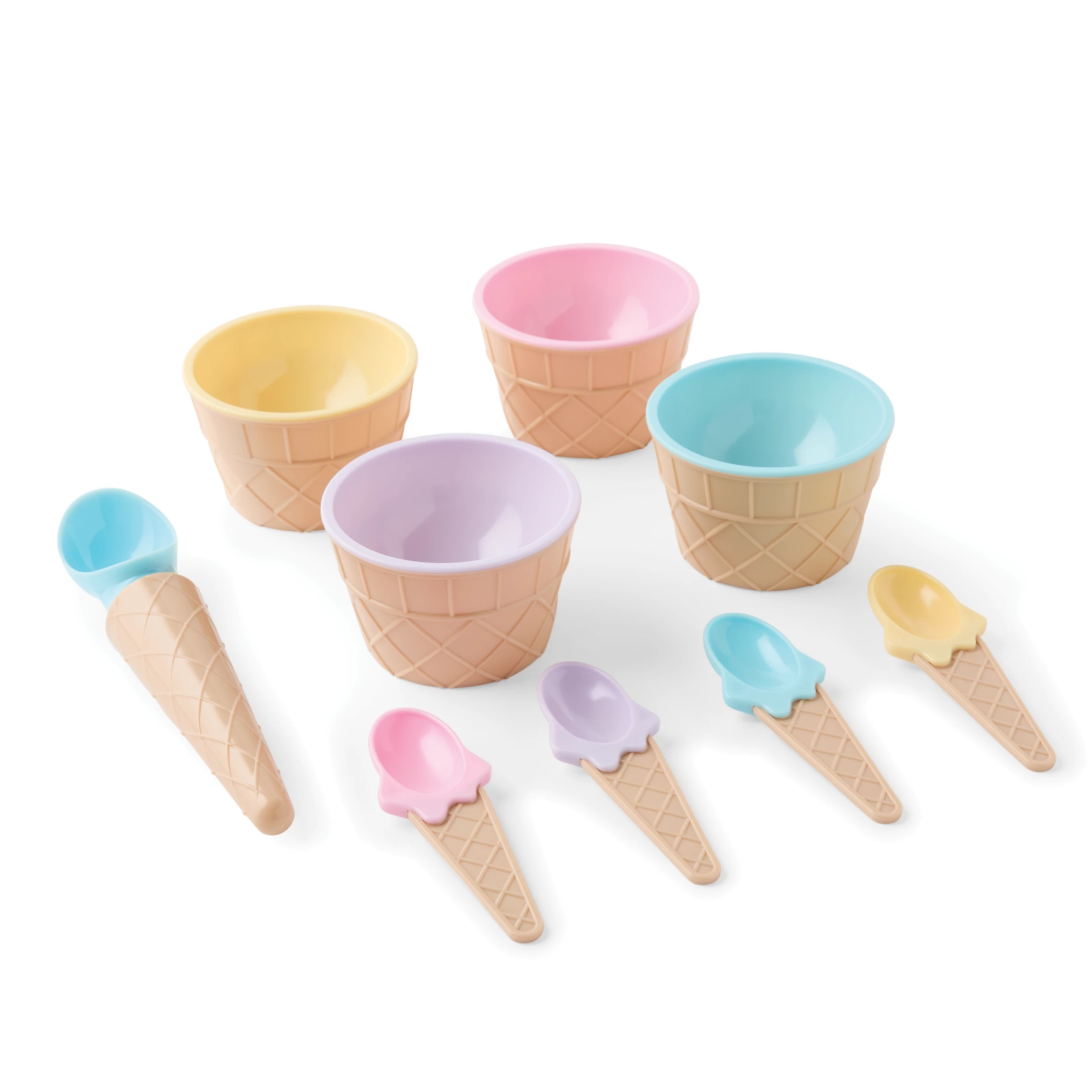 4 Ice Cream Bowl and Spoon Set, 4 of 9