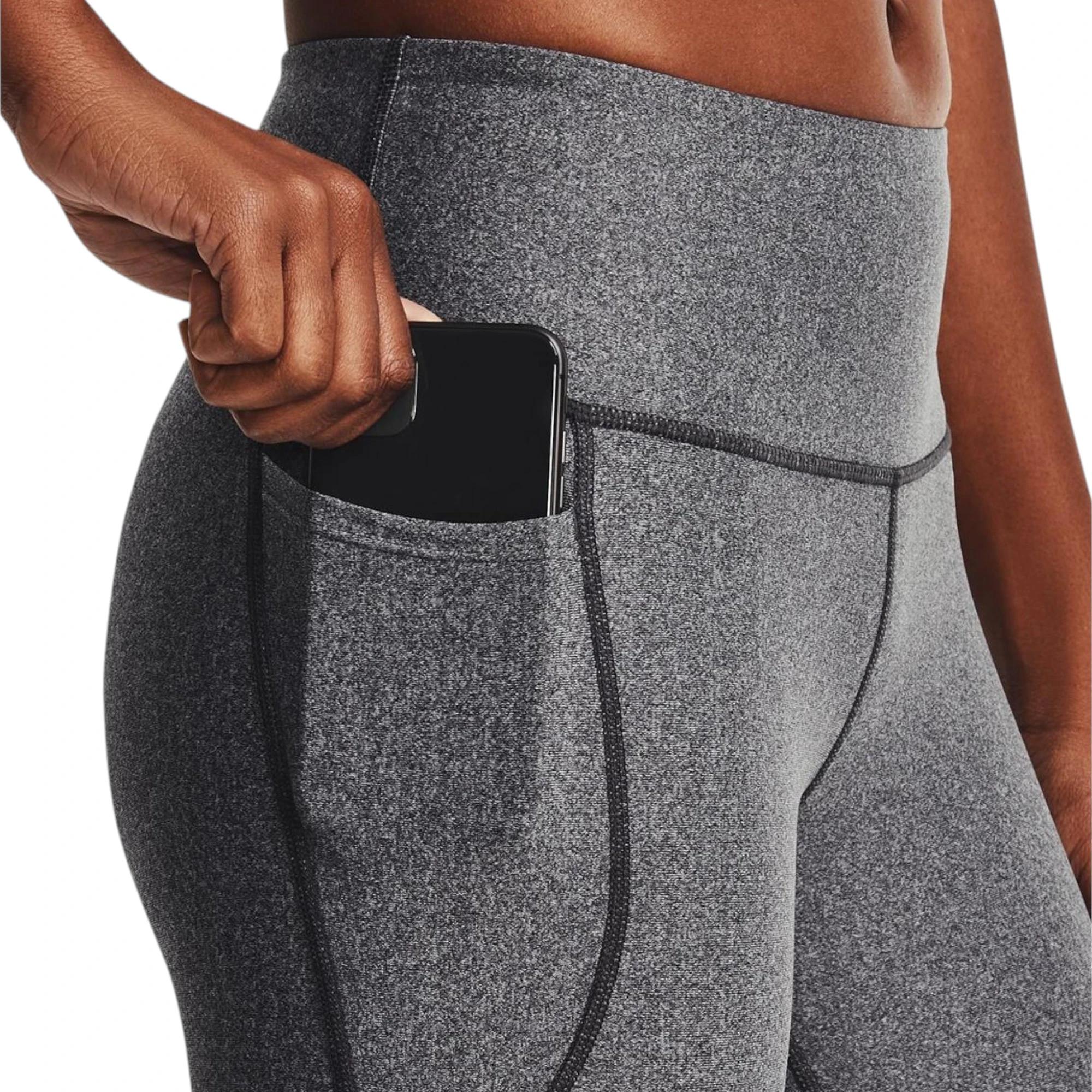 6 Under Armour Womens Hi Tech Capris Charcoal Leggings CHARCOAL, 6 of 6