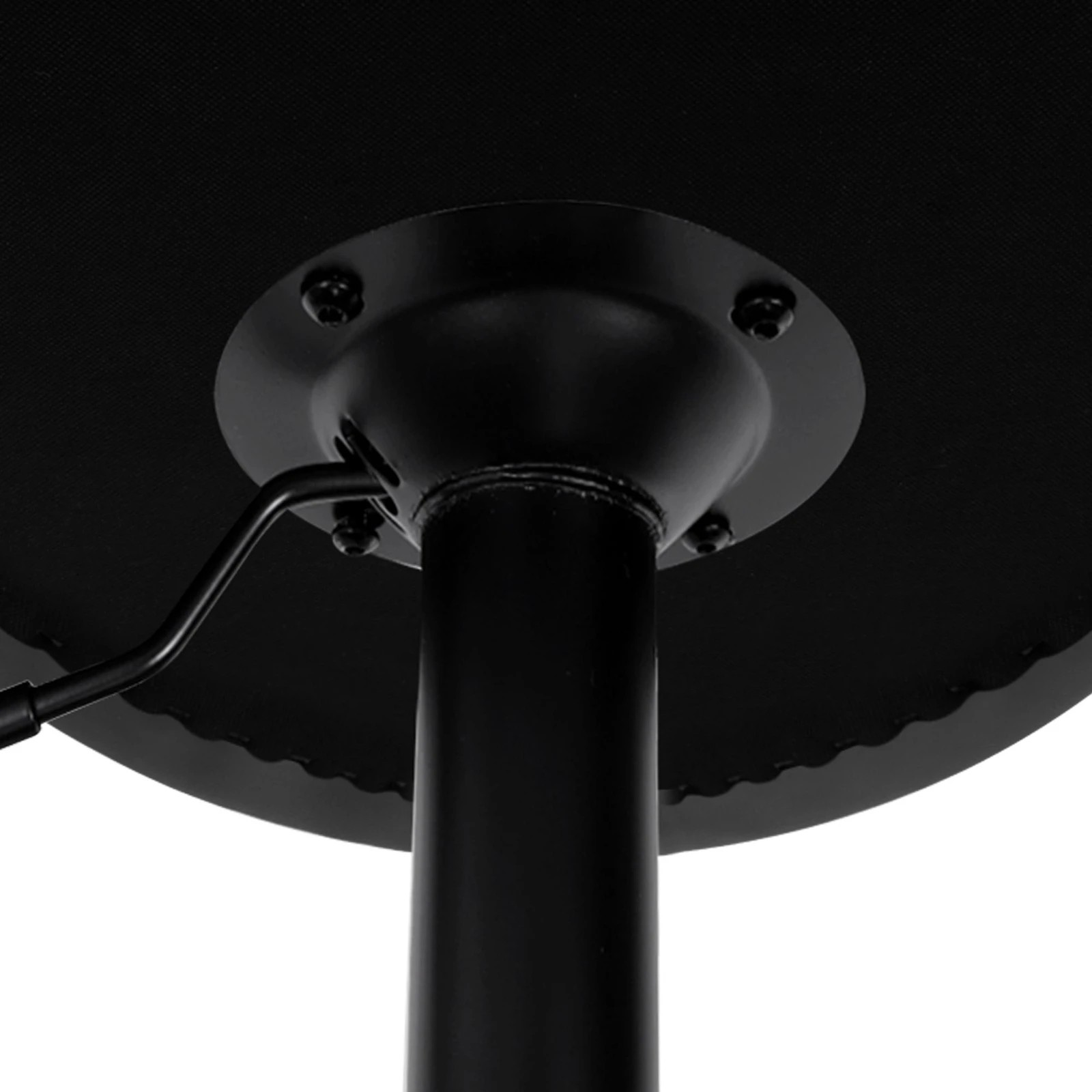 4 Alfordson 2x Bar Stools Gas Lift Leather Bar Chairs Kitchen Swivel - Black, 4 of 10