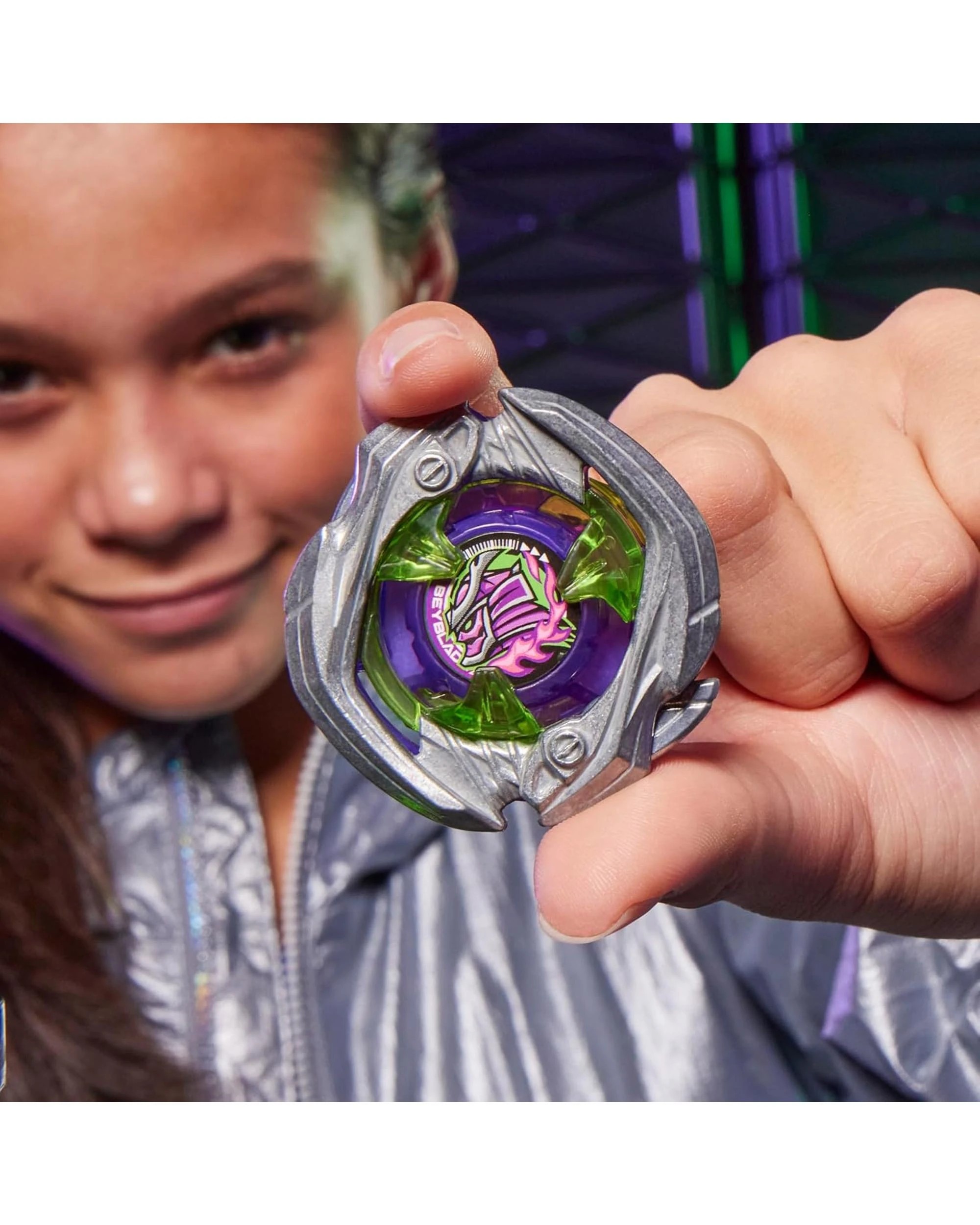 6 Beyblade X Saber Samurai 2-70L Victory Grip Launcher Set, 6 of 10