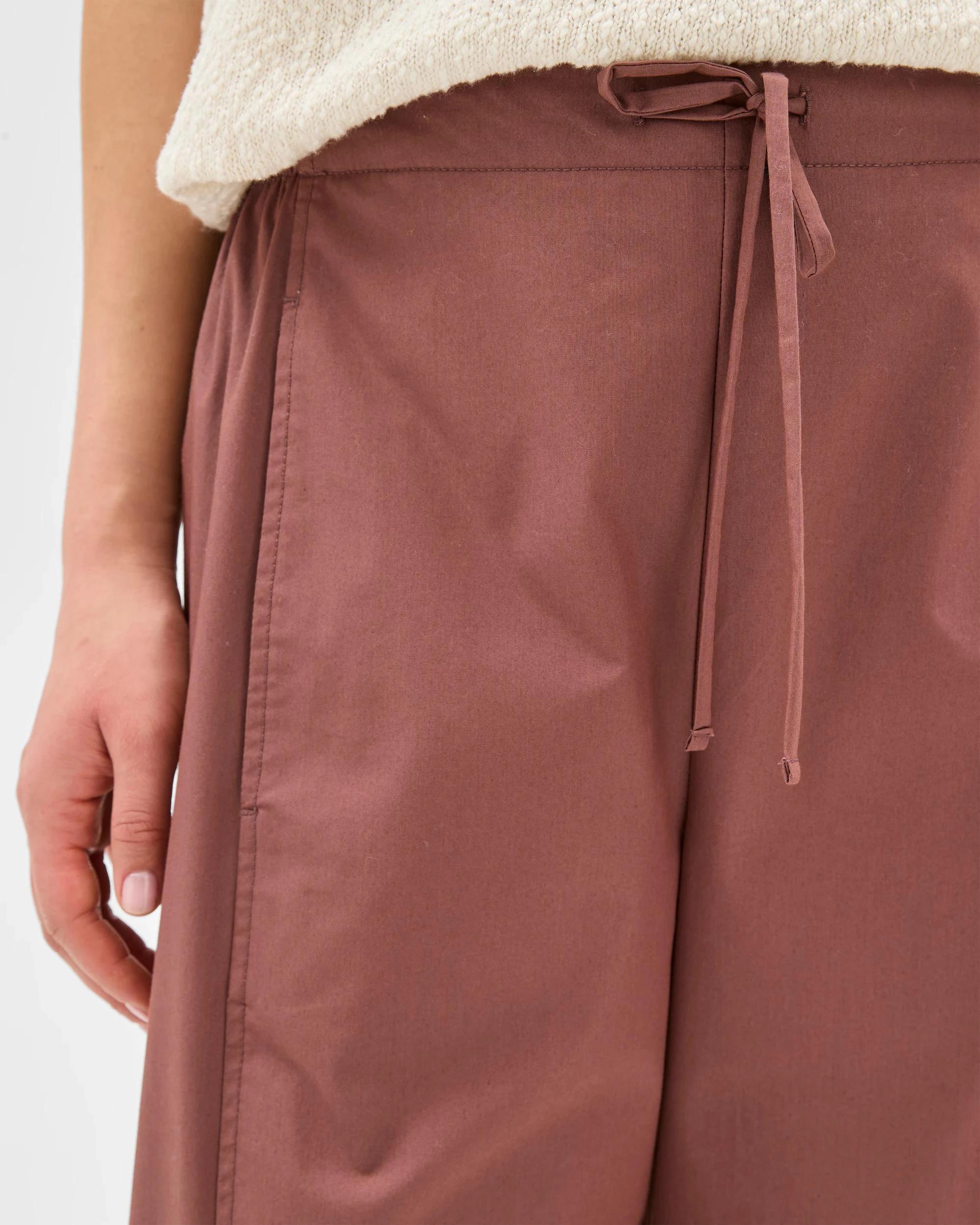 6 Target Australian Cotton Tie Waist Barrel Pants CAROB, 6 of 6