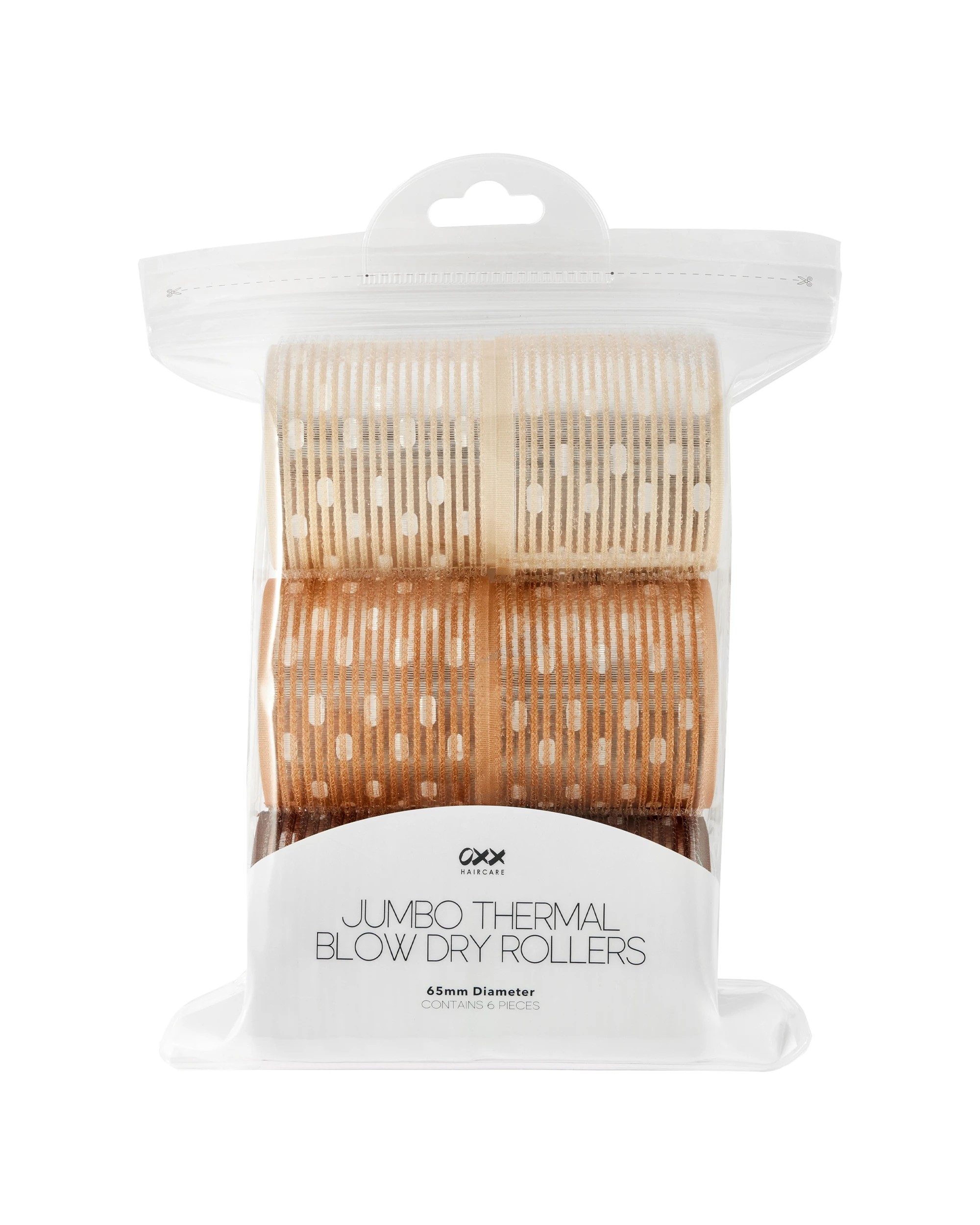 1 OXX Haircare 6 Piece Jumbo Thermal Blow Dry Rollers, 1 of 4