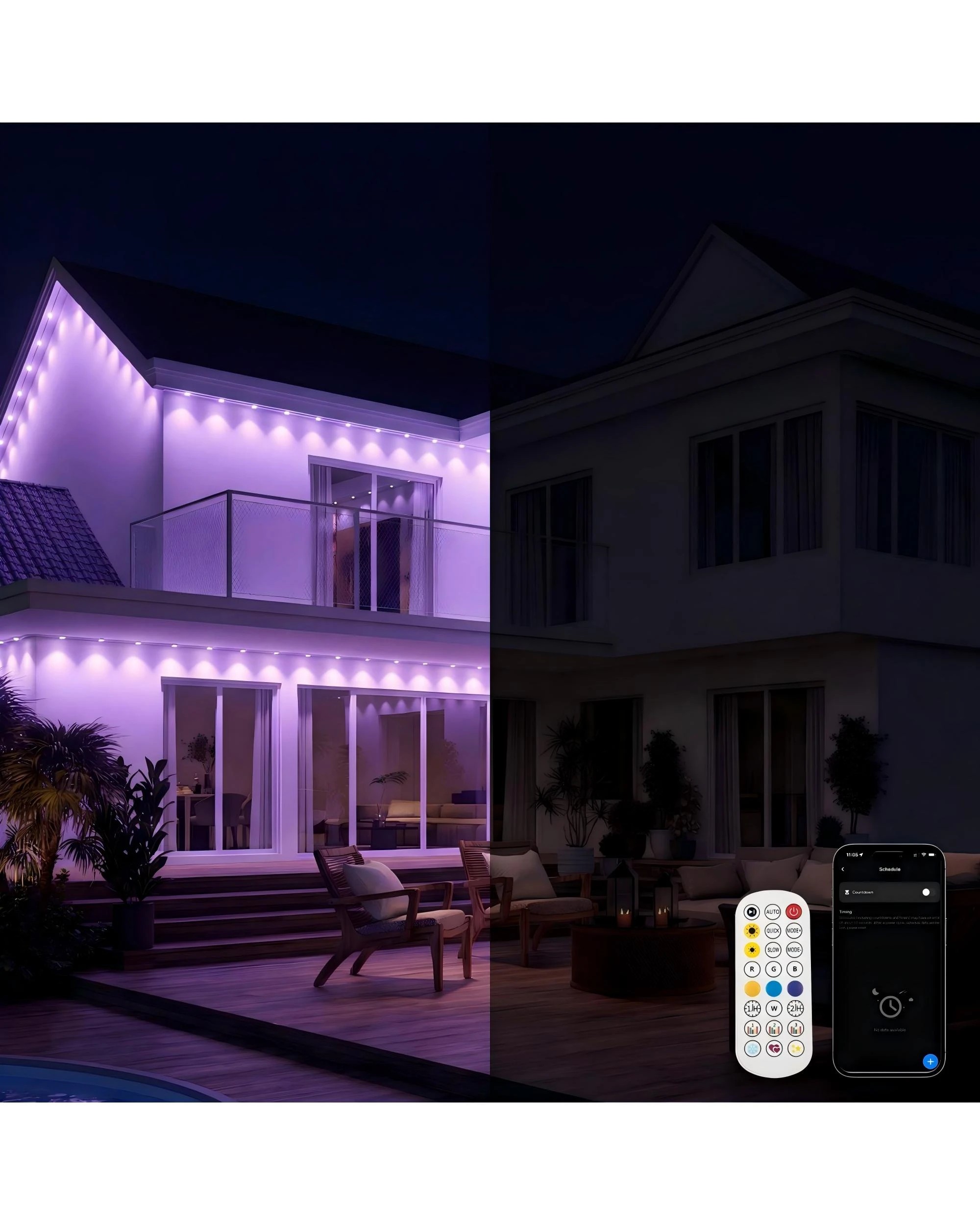 5 Advwin Outdoor String Lights 30m 60 LED IP67 Waterproof - White, 5 of 8