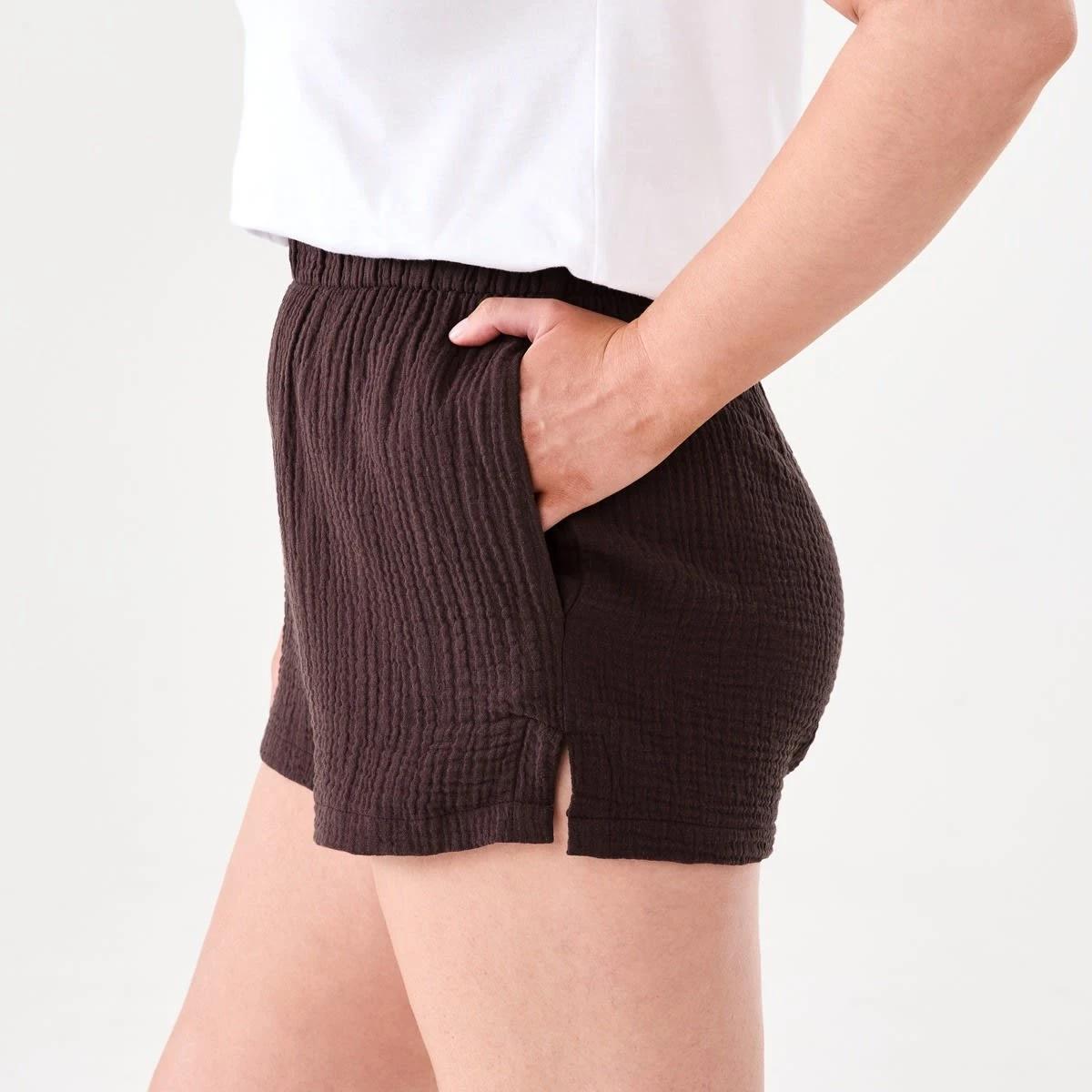 2 Double Cloth Shorts WARM MULBERRY, 2 of 6