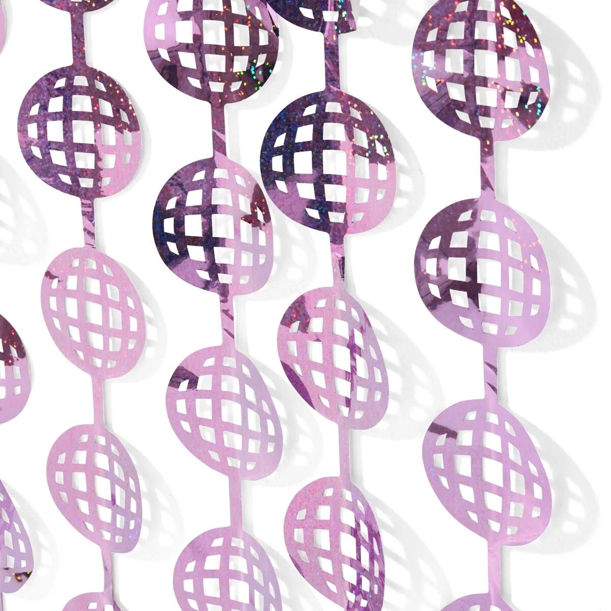 5 Pink Disco Foil Curtain, 5 of 6