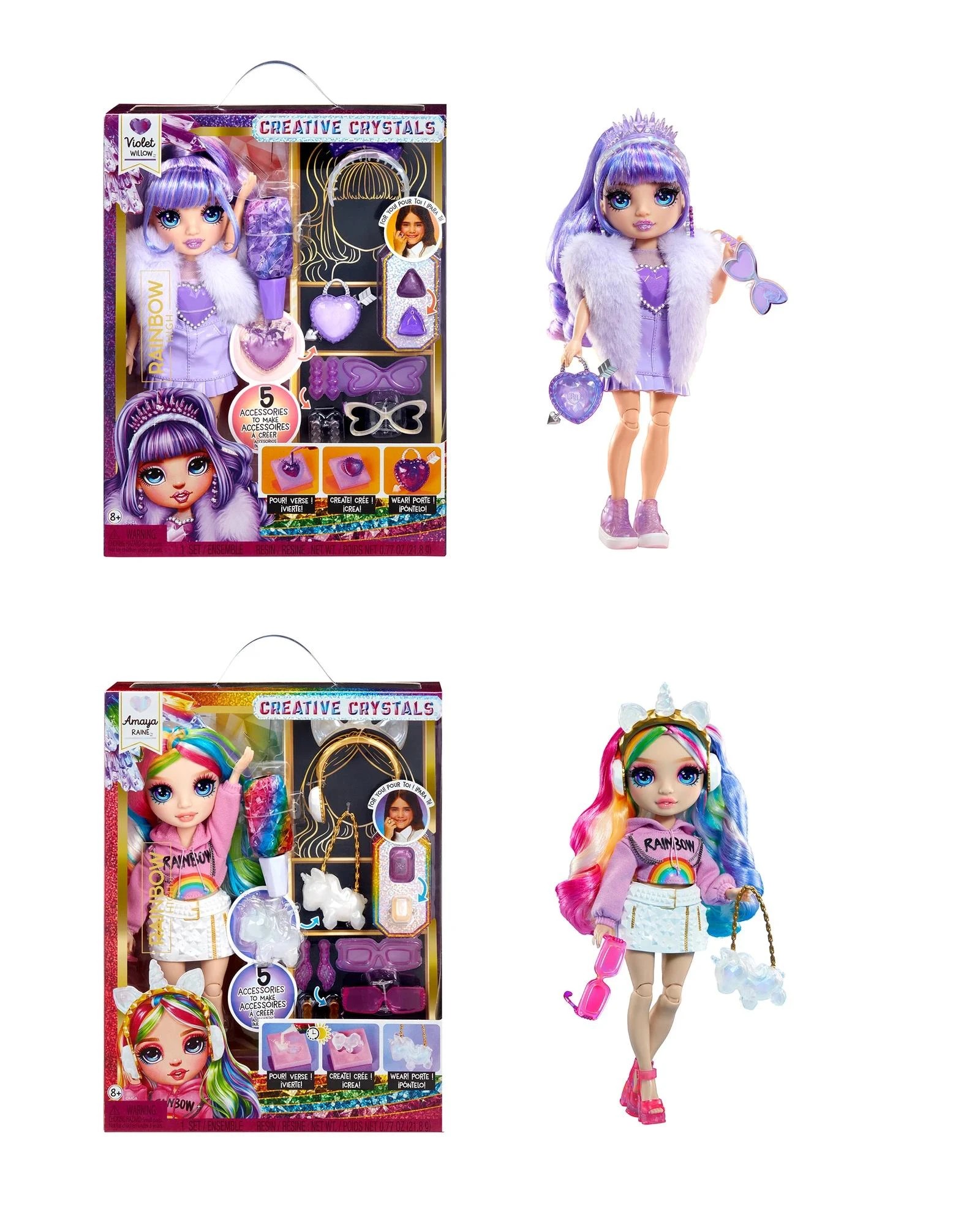 1 Rainbow High Creative Crystals Fashion Doll - Assorted* - Multi, 1 of 9