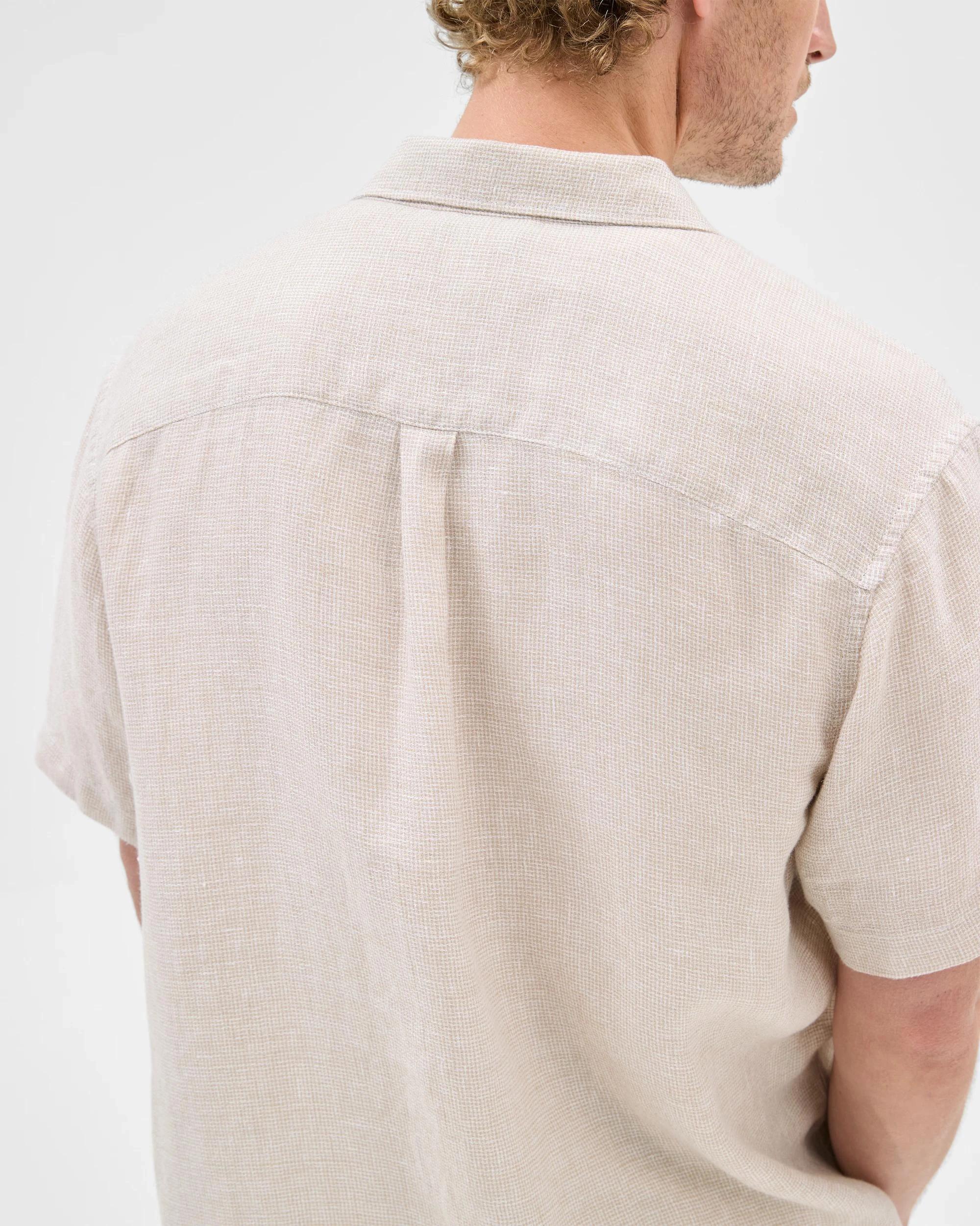 4 Target European Linen Textured Shirt STONE, 4 of 8