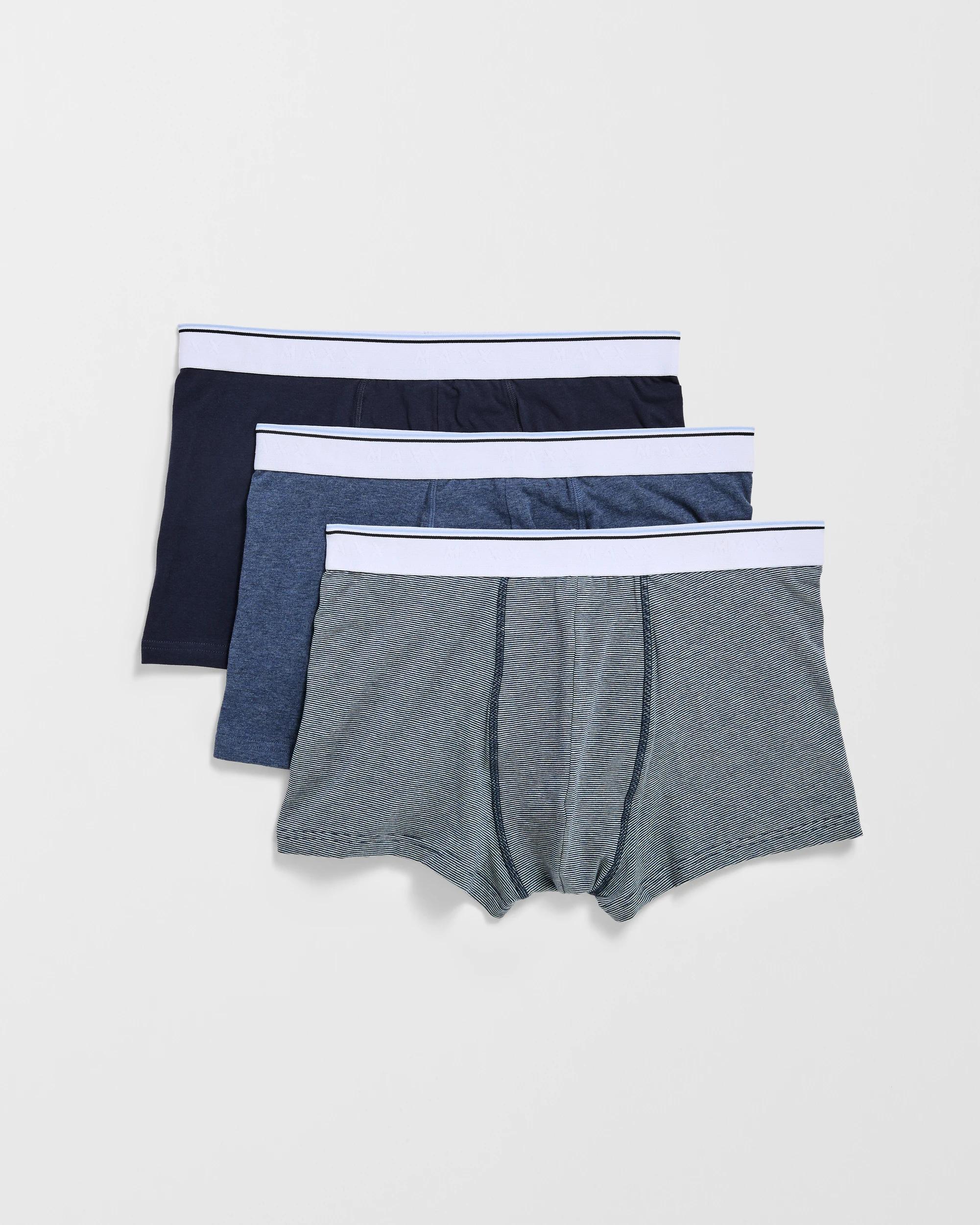 1 Maxx Australian Cotton Blend 3 Pack Hipster Trunks BLUE FEEDER, 1 of 4