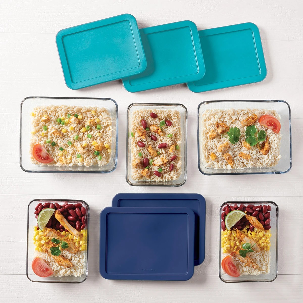 3 Set of 3 Pyrex Food Containers, 3 of 3