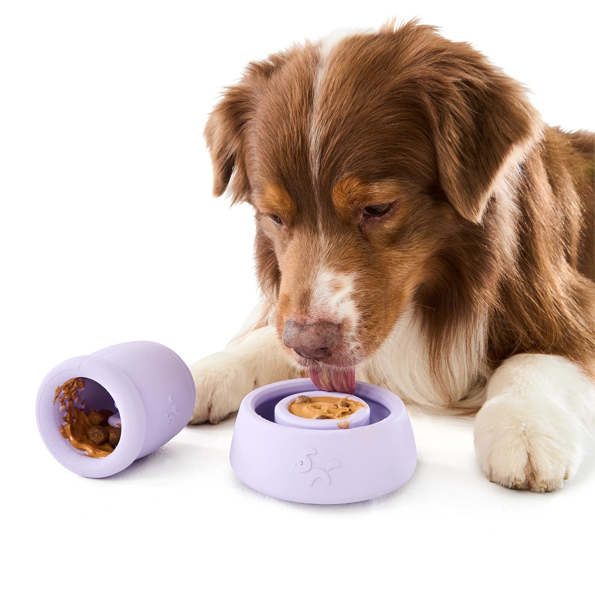 1 2 Pack Pet Rubber Treat Chew - Lilac, 1 of 9