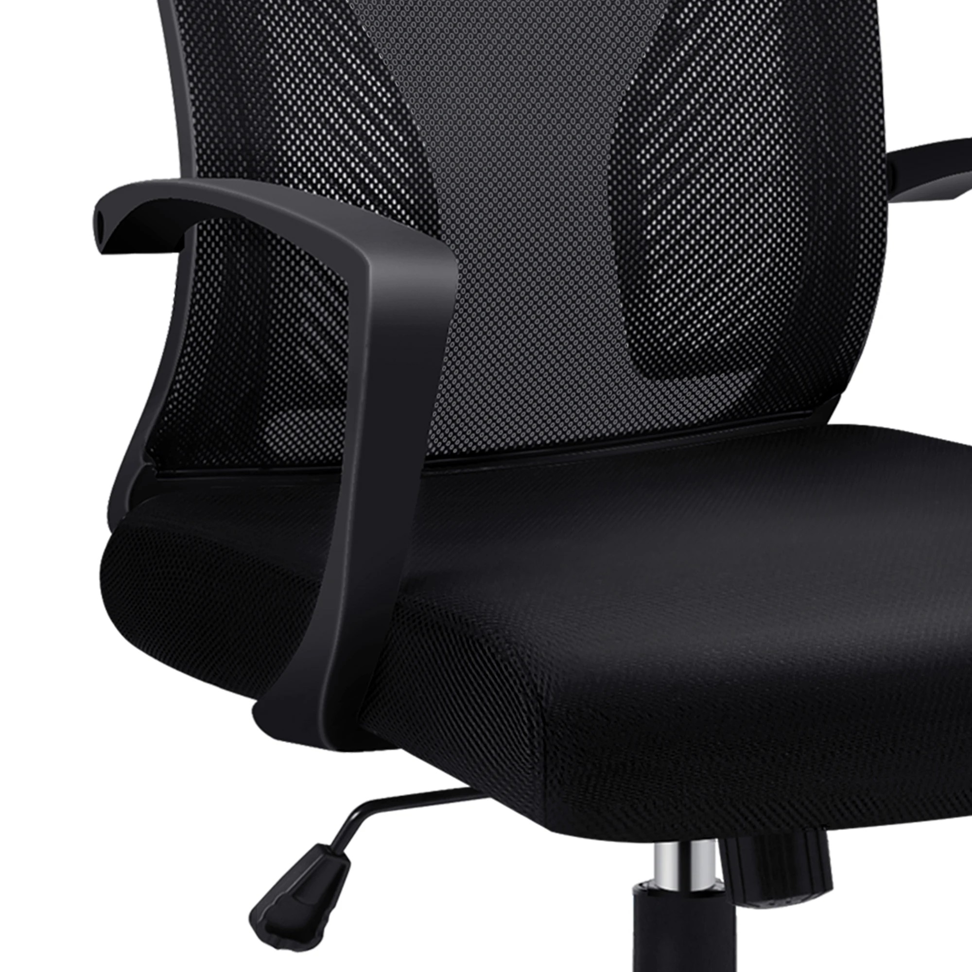 5 Alfordson Mesh Office Chair Executive Tilt Fabric Seat Gaming Racing Computer - Black, 5 of 10