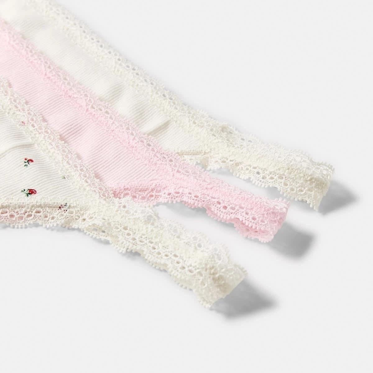 3 3 Pack Seamfree G-String Briefs Wild Flowr, 3 of 10