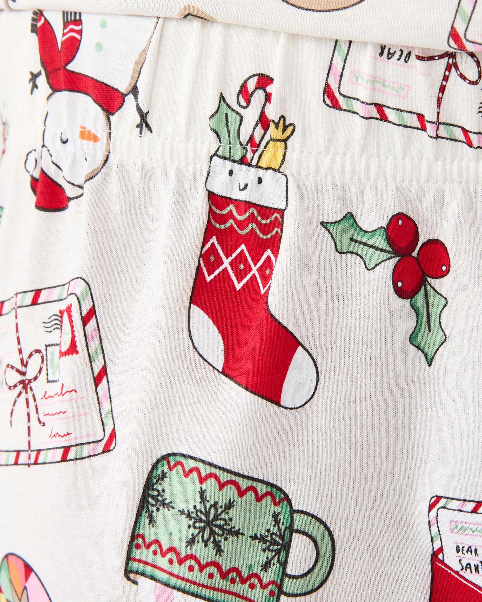 7 Family Matching Christmas Icons Wishing Tree Mens Pyjama Set Xmas Icons, 7 of 9