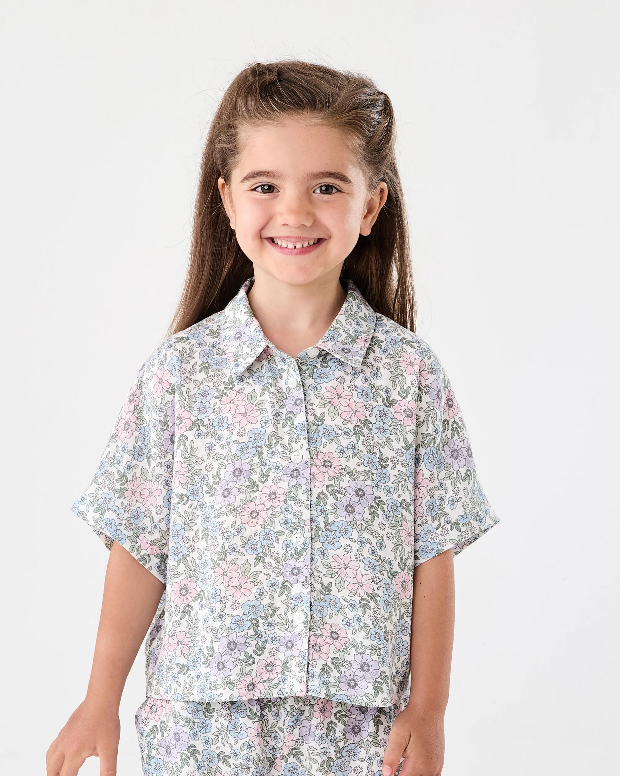 1 Oversize Woven Shirt Bge Floral, 1 of 8