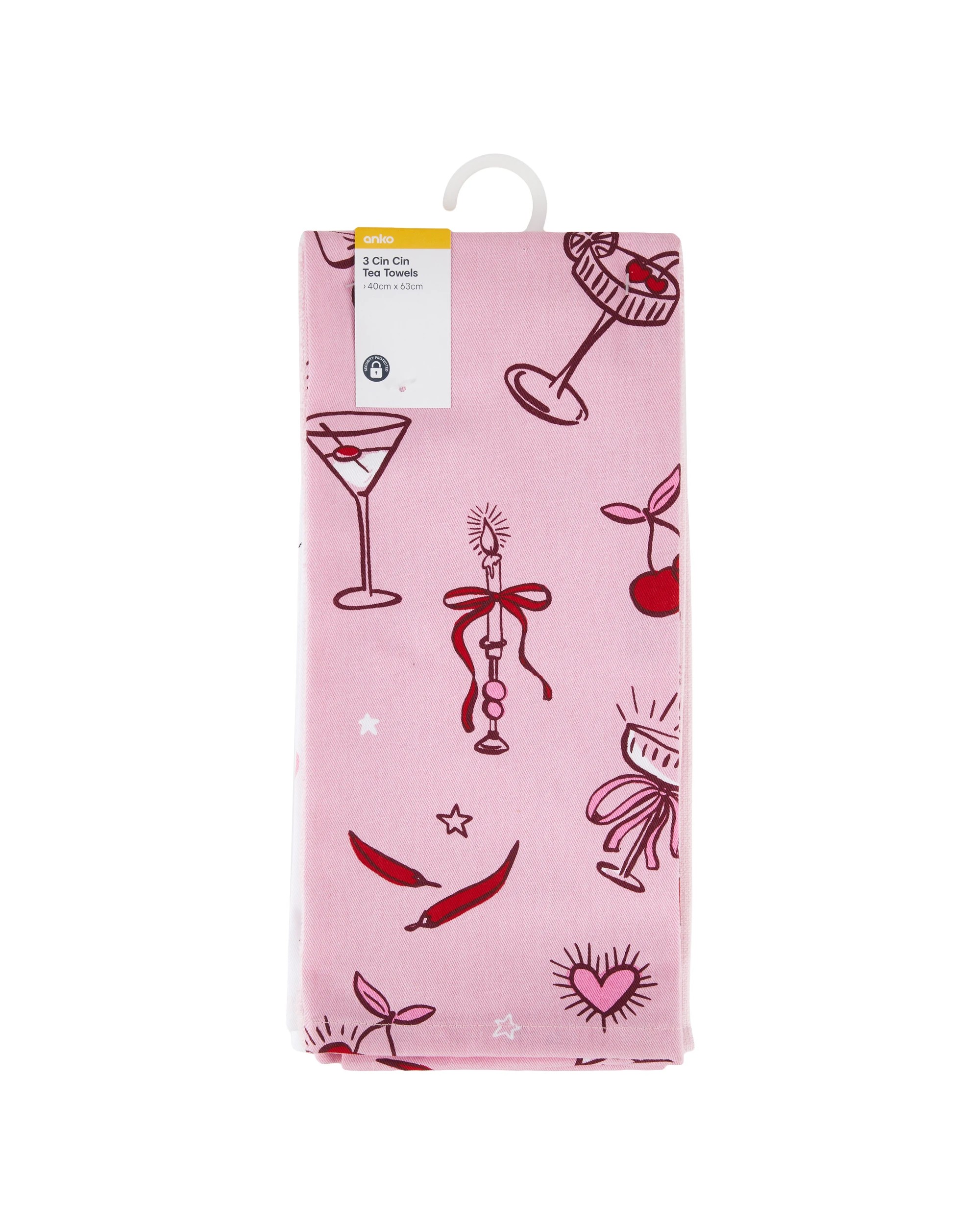 6 3 Pack Cin Cin Tea Towels, 6 of 6