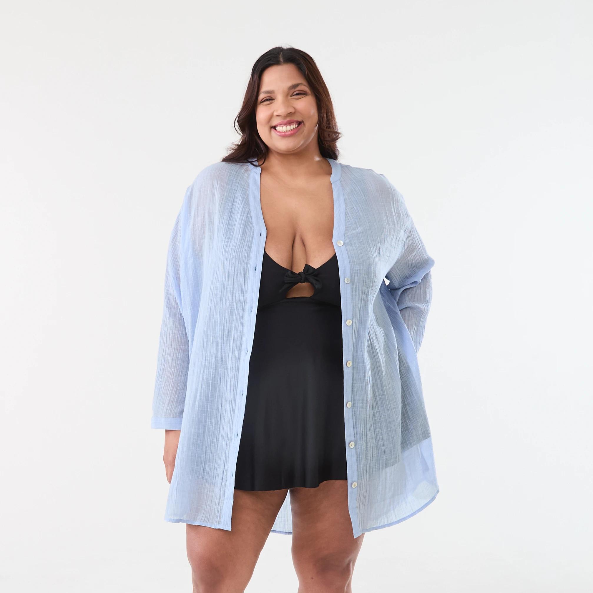 1 Curve Beach Kaftan Bruni Blue, 1 of 9
