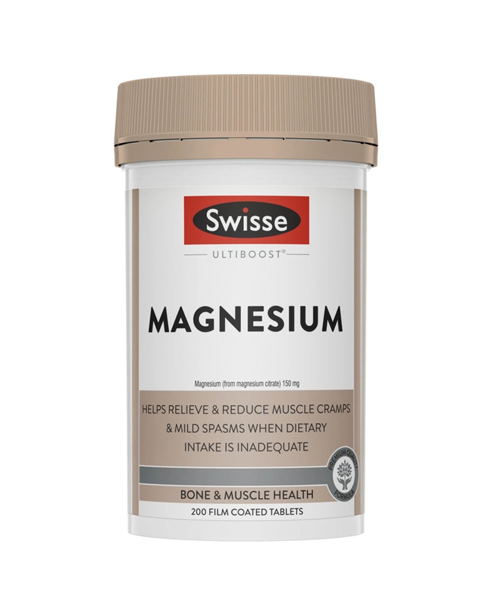 1 Swisse 200pc Ultiboost Magnesium Tablets Muscle Cramp Relief Supplement, 1 of 3