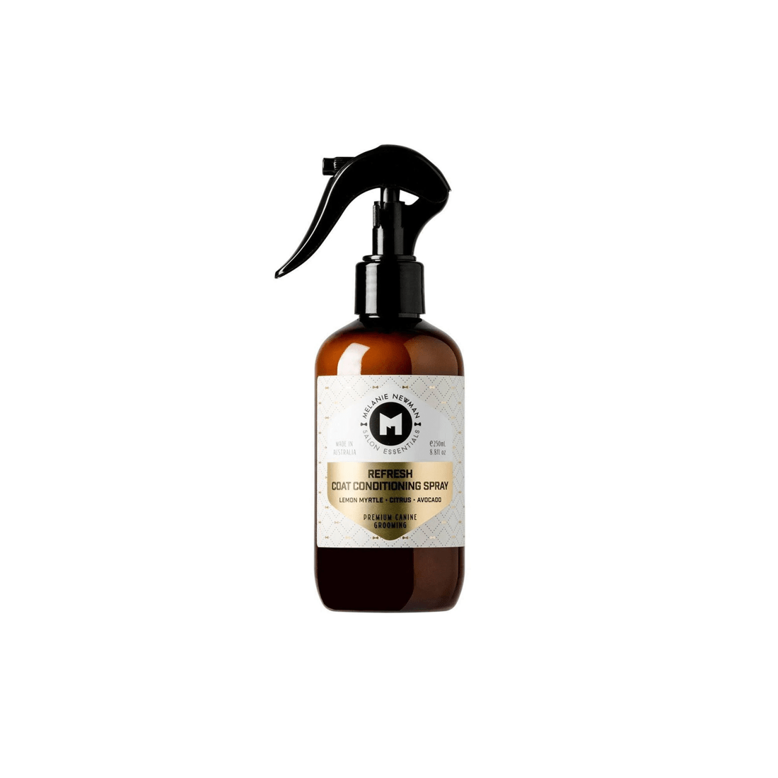 1 Melanie Newman Refresh Coat Conditioner Spray for Dogs Lemon Myrtle 250ml, 1 of 3