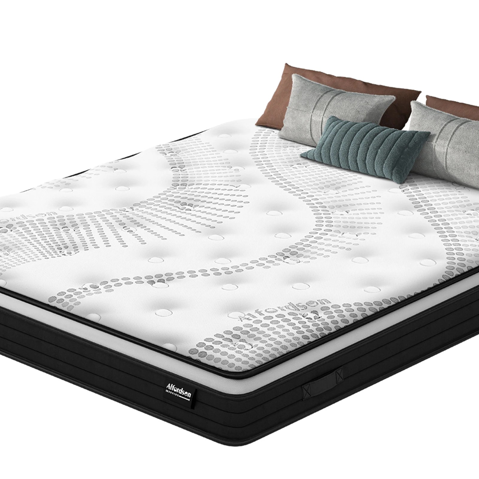 4 Alfordson Mattress 18CM Euro Top Bonnell Spring Foam Medium Firm - King Single Bed, 4 of 9