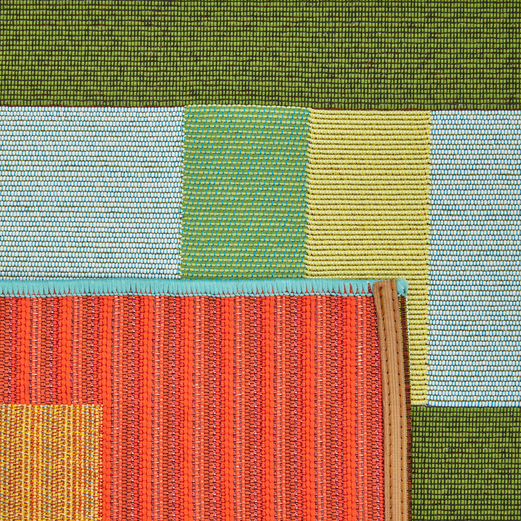 9 Common Ground Rugs Horizon Lattice 285x200cm - Large Pet Friendly Outdoor Floor Rug - Green, 9 of 9