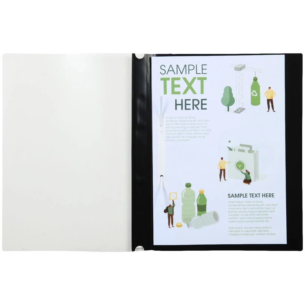 3 J.Burrows A4 Flat File Black, 3 of 3