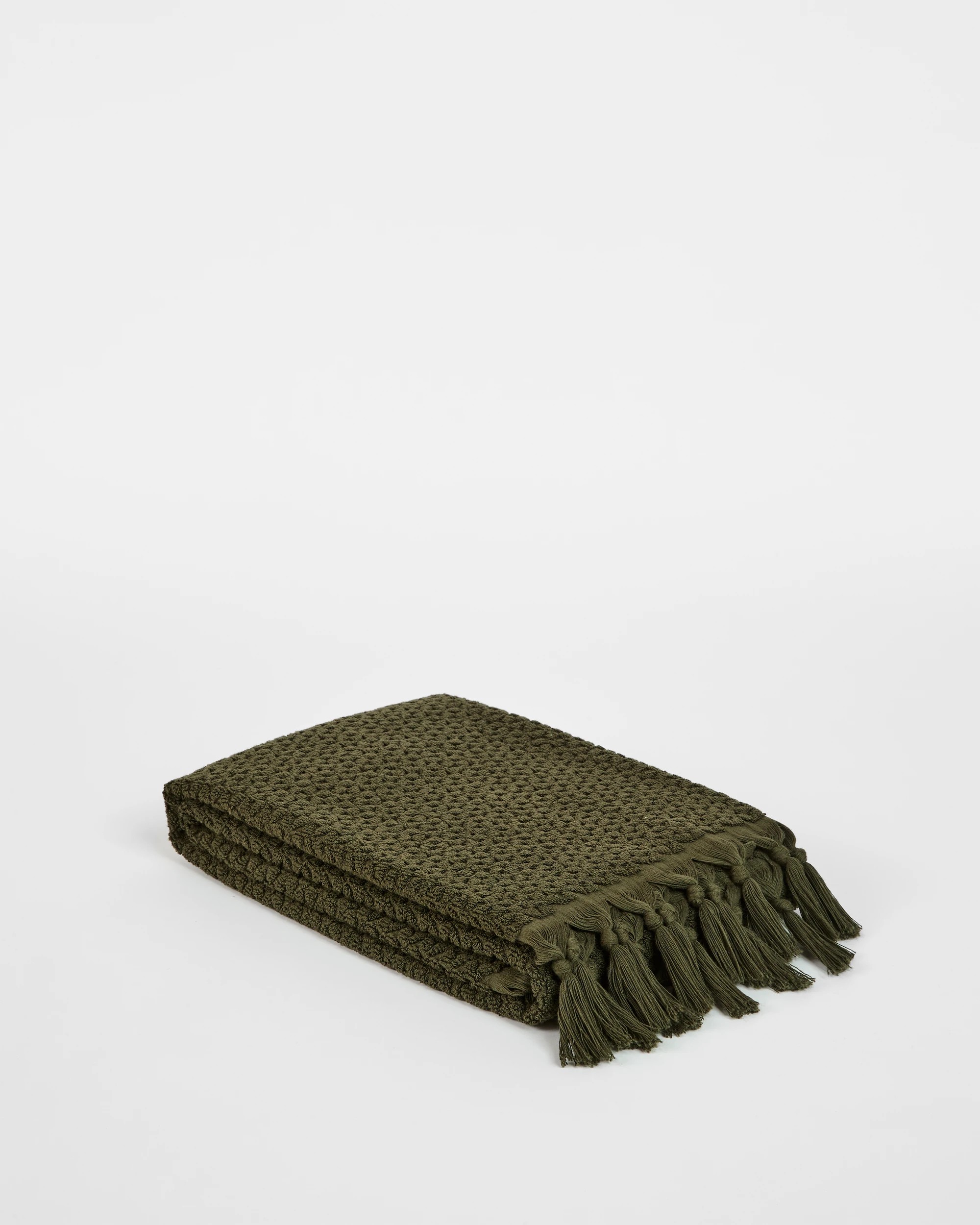 1 Target Laynie Australian Cotton Textured Bath Towel - Green, 1 of 2