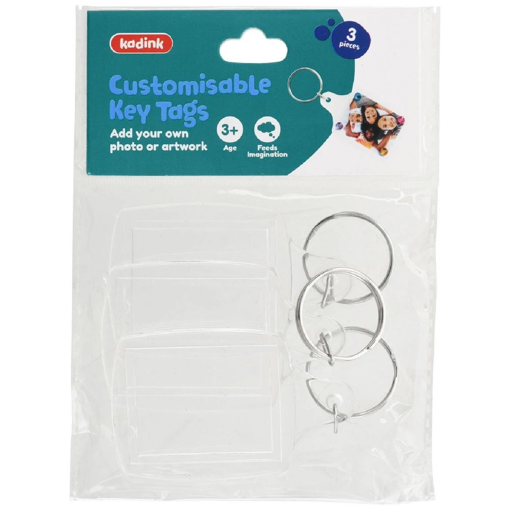 1 Kadink Clear Key and Bag Tags 3 Pack, 1 of 3