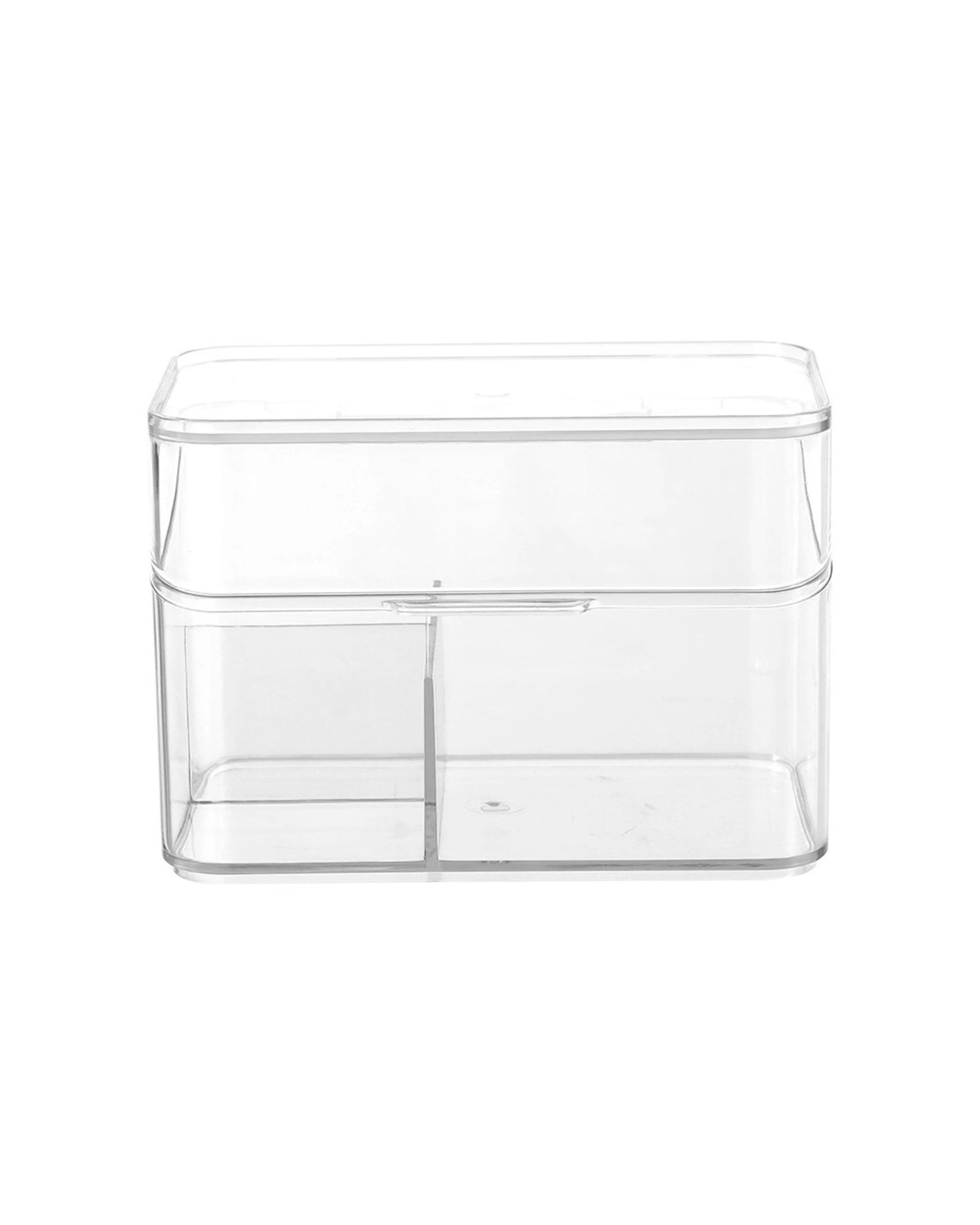 2 Boxsweden 14cm Crystal Cosmetics Flip Lid Box - Makeup Storage - Durable Plastic
 - plain, 2 of 6