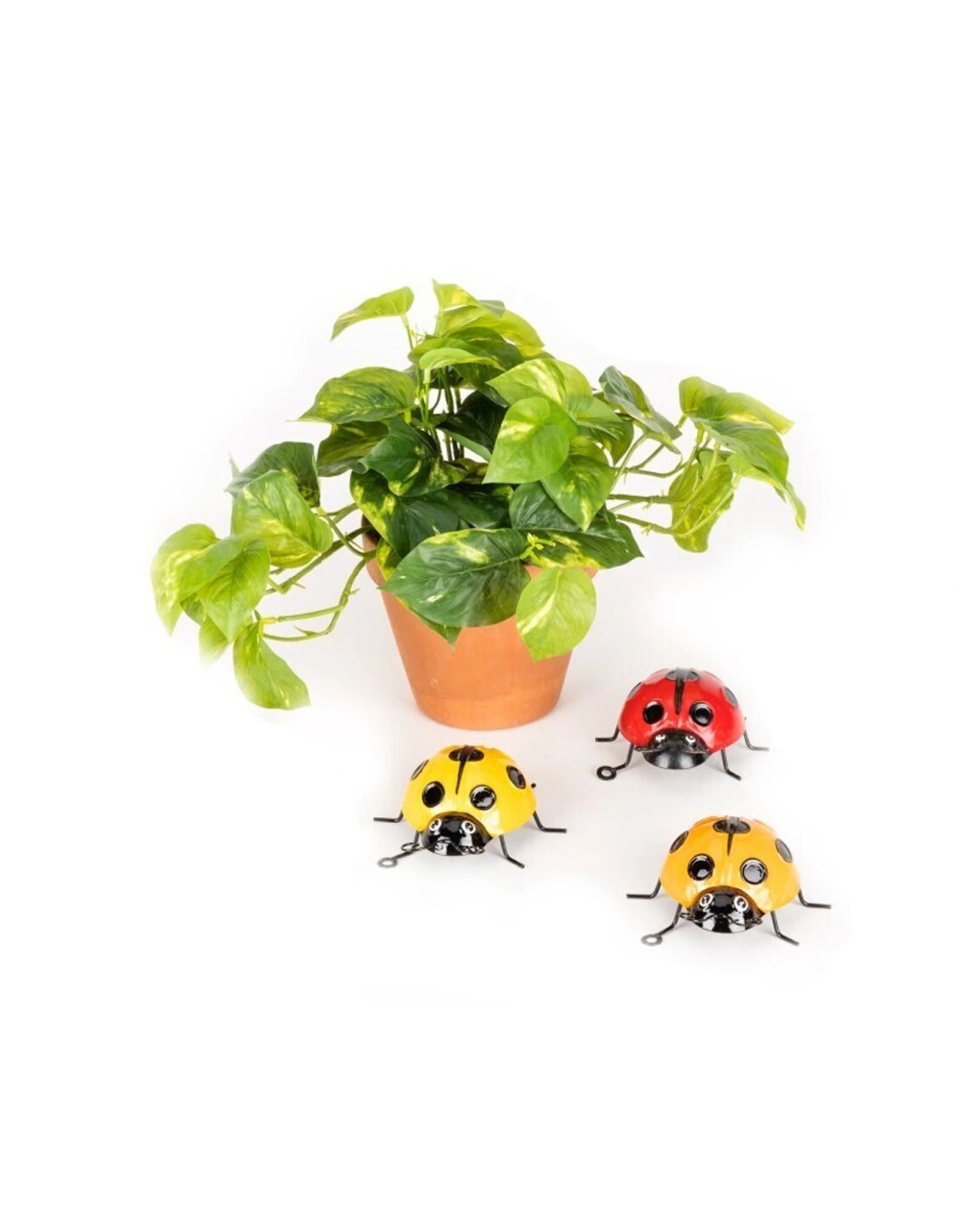 1 Alfresco 4x Hanging Ladybug with With Hook Small Garden Decor - Multi, 1 of 2