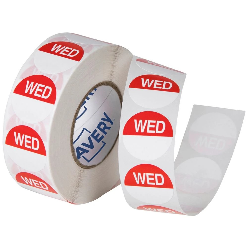 1 Avery Wednesday Labels 24mm 1000 Pack, 1 of 2
