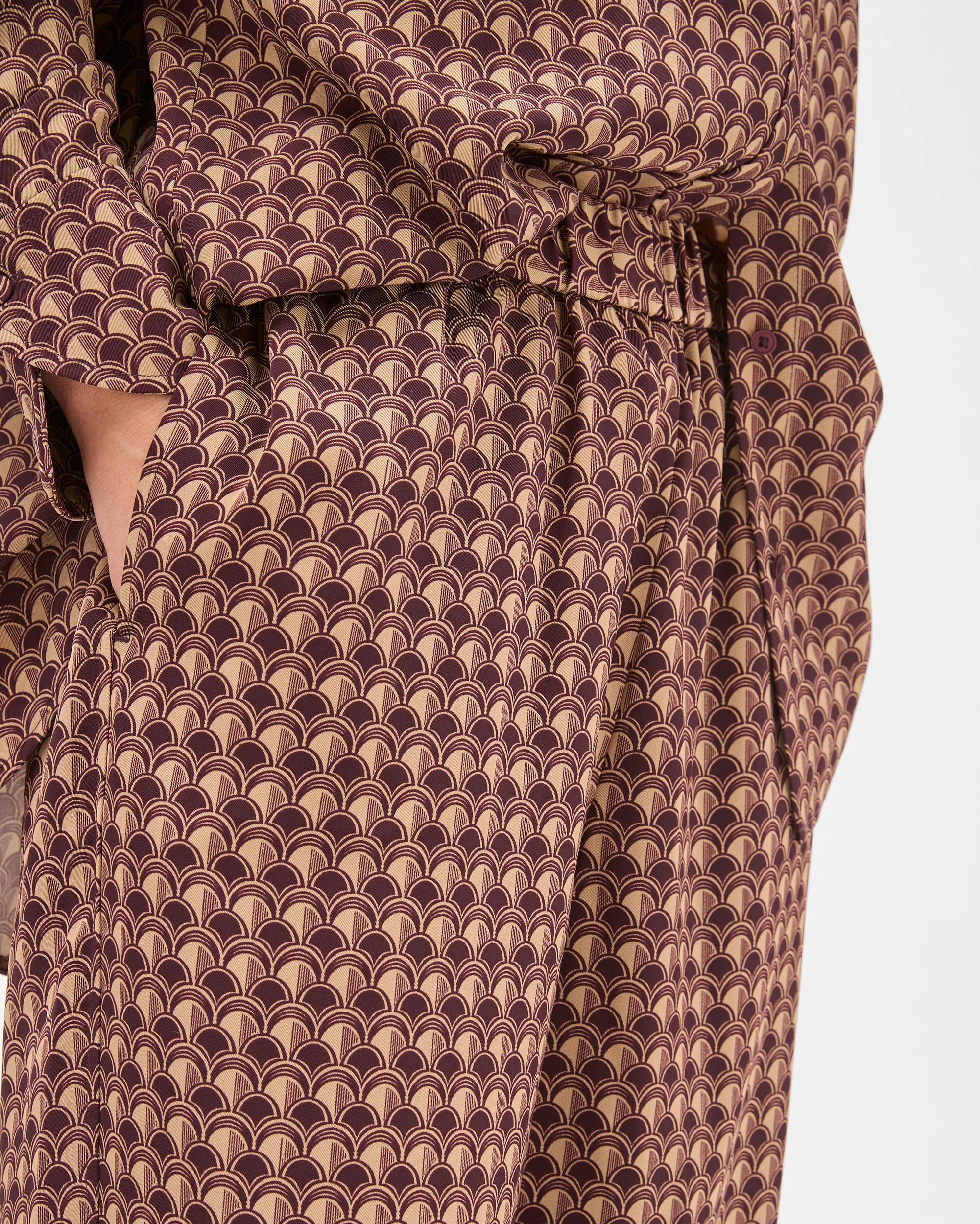 5 Preview Elastic Waist Wide Leg Pants PINOT GEO, 5 of 6