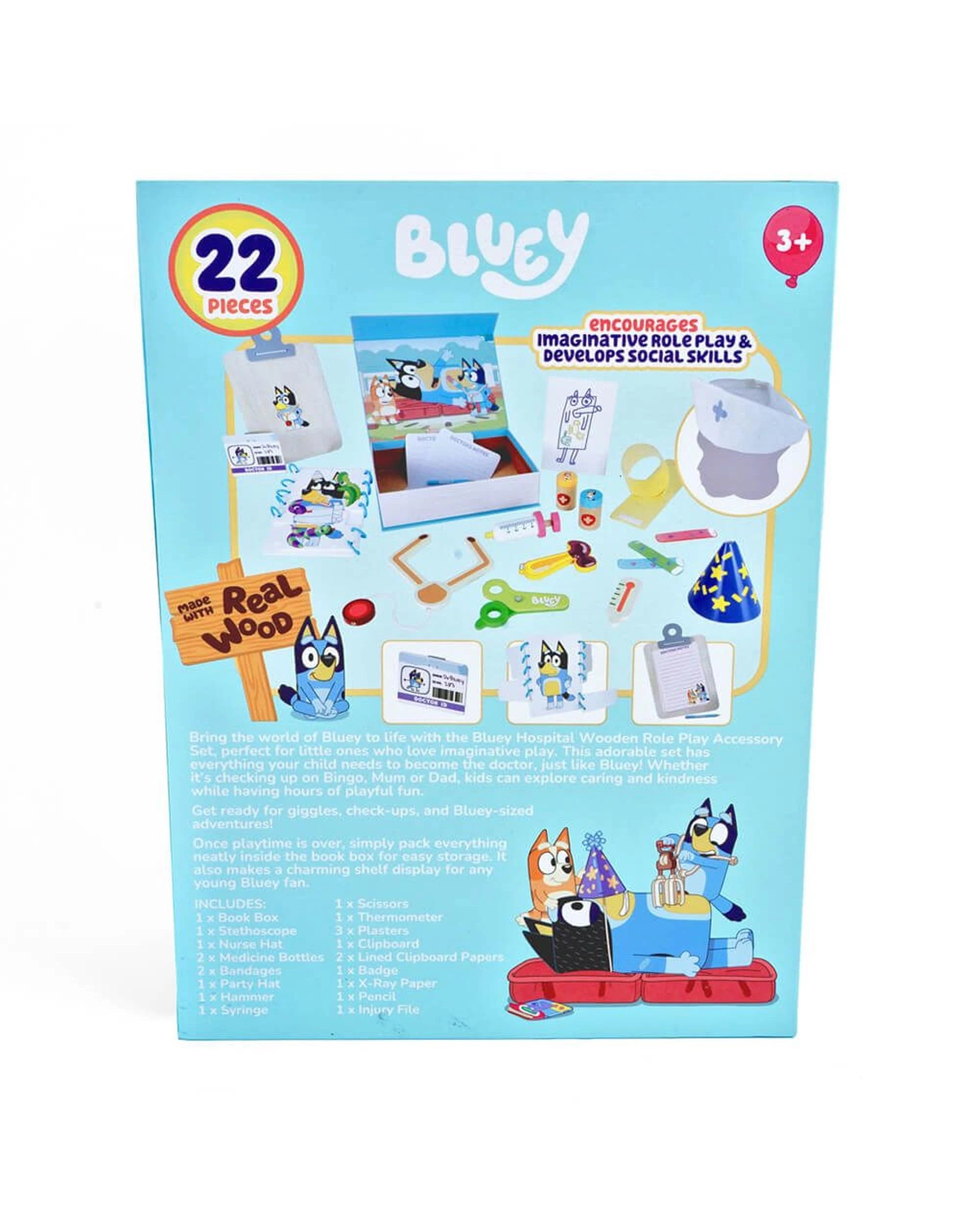 3 Bluey Hospital Wooden Role Play Accessory Set, 3 of 3