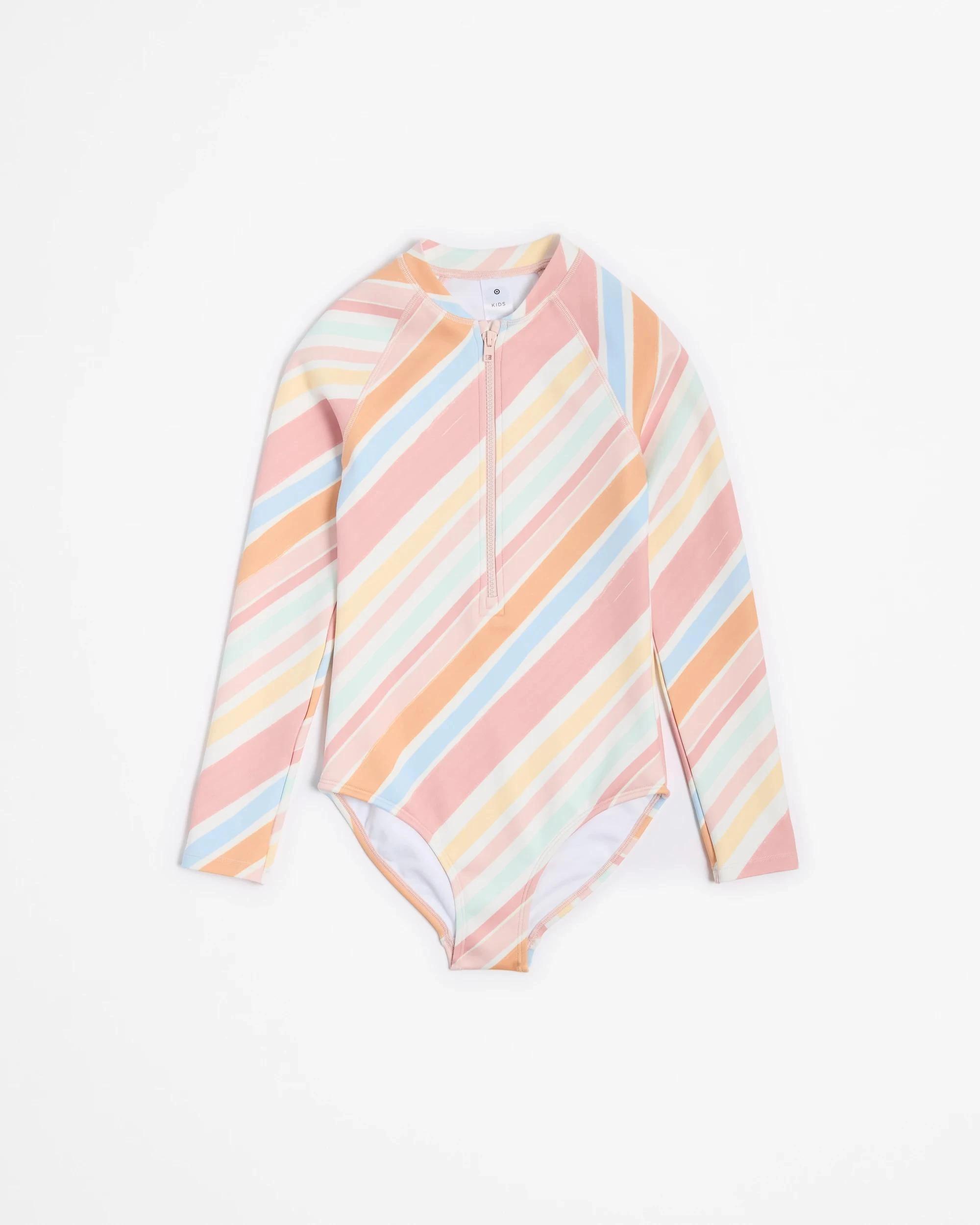 1 Target Long Sleeve Swim Surfsuit STRIPE, 1 of 3