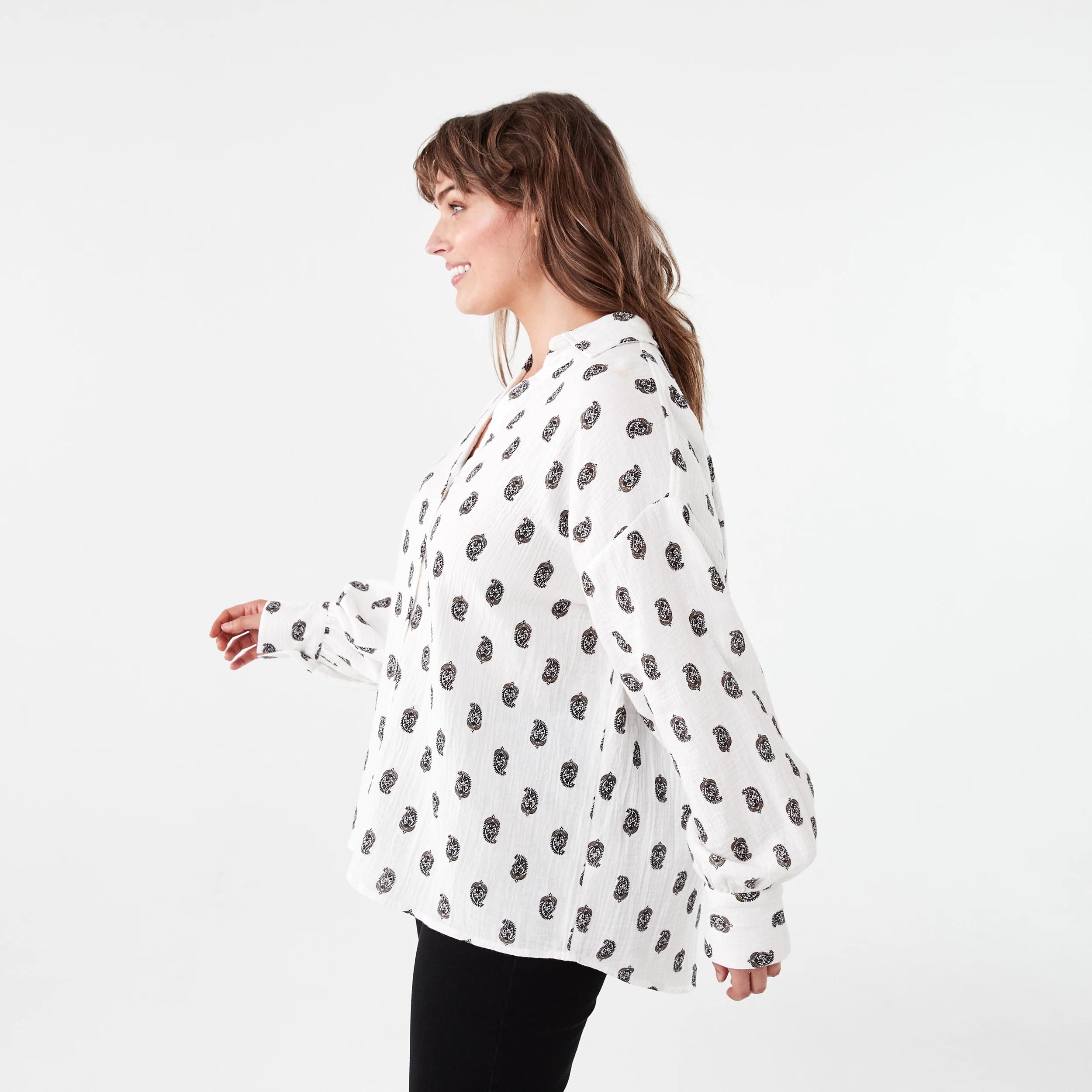 2 Long Sleeve Double Cloth Shirt Paisley Cd, 2 of 6