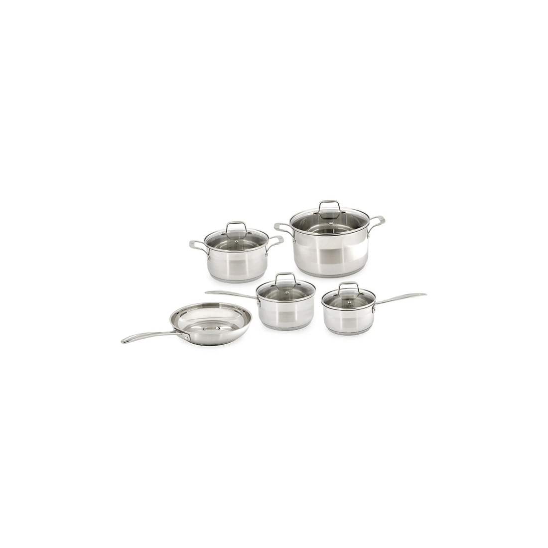 1 Westinghouse 5pc Stainless Steel Cookware Frypan/pot & Pan Set For Induction/gas
 - Silver, 1 of 7